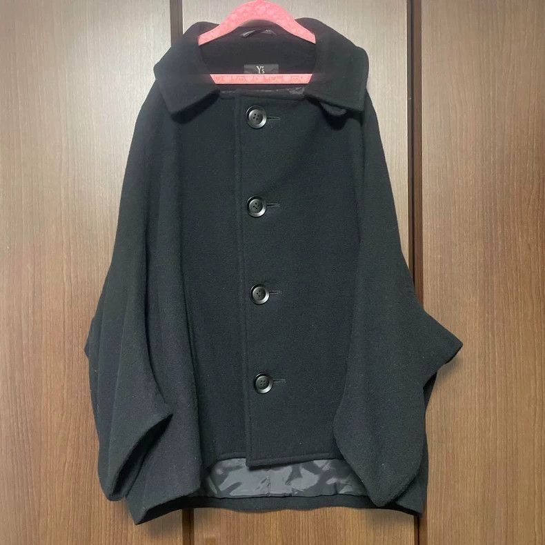 Y's Y's size os 23aw wool-blended polyamide mid-length coat wit Size US M / EU 48-50 / 2 - 2 Thumbnail