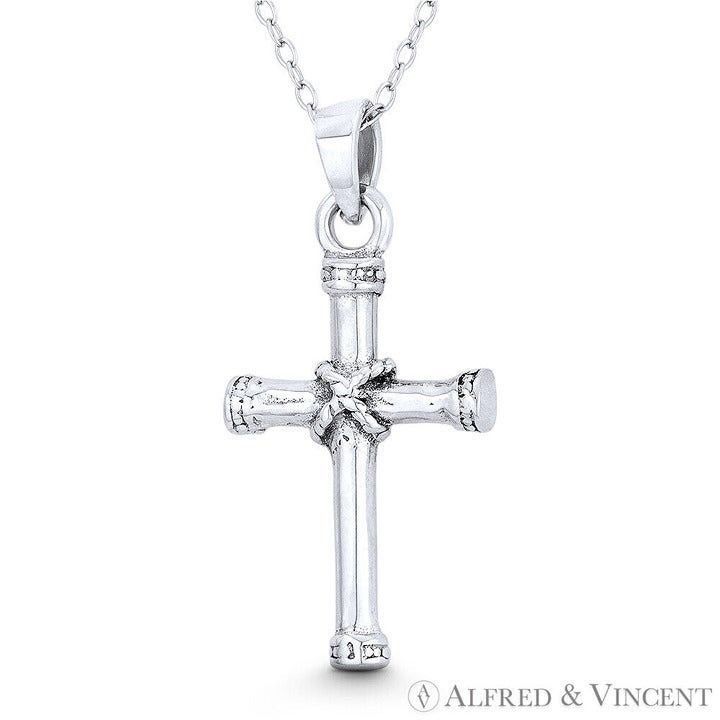 Other "X" Rope Latin Cross Pendant in .925 Sterling Silver Size ONE SIZE - 1 Preview