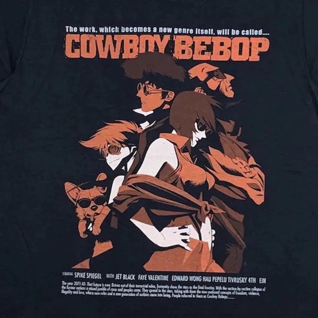 Vintage Cowboy Bebop 20th Anniversary Japanese Anime Tshirt