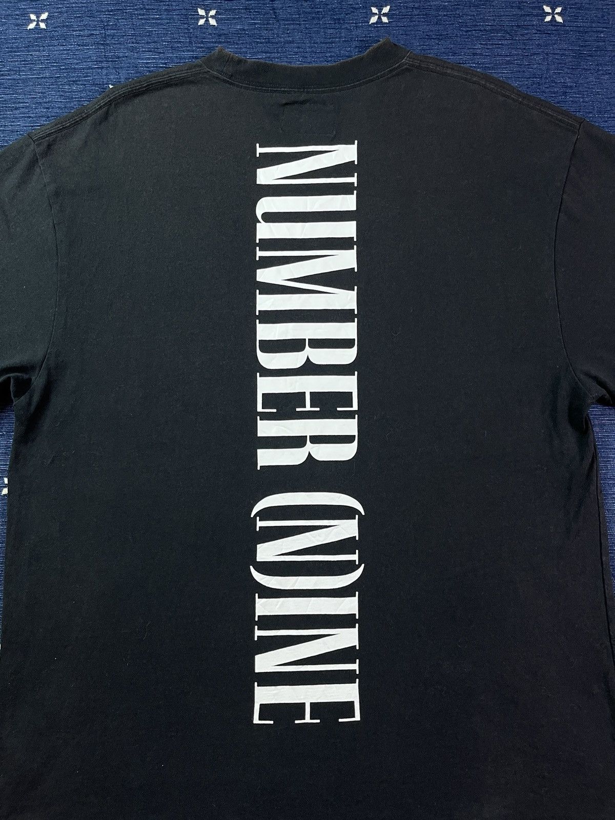 Japanese Brand × Number (N)ine Number (N)INE Black t-shirt Size US L / EU 52-54 / 3 - 6 Thumbnail