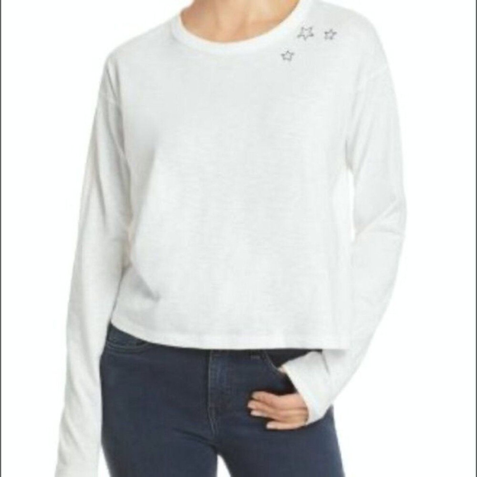 Rag & Bone rag & bone Cotton Scribble Star Tee white size 12 Size XL / US 12-14 / IT 48-50 - 4 Thumbnail