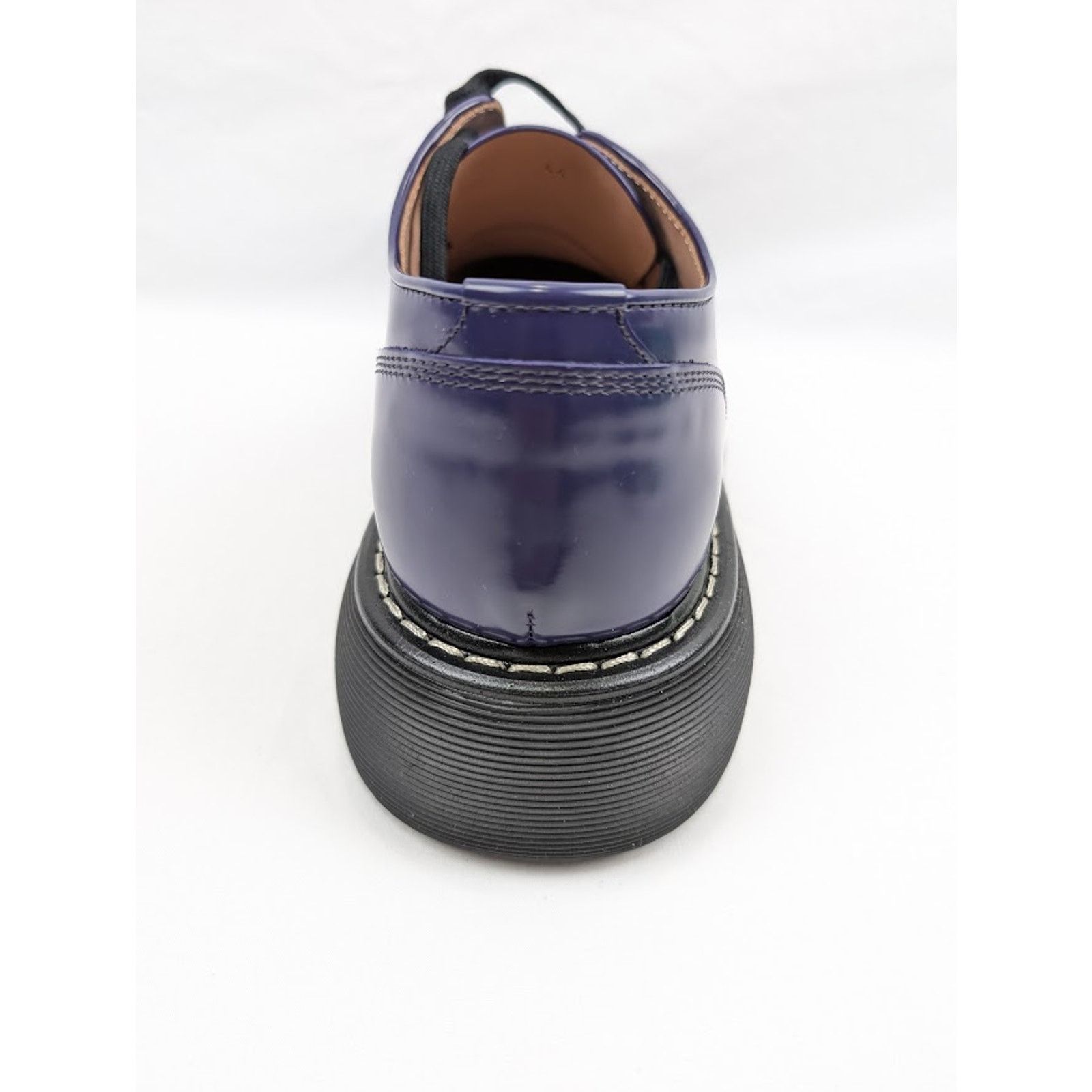 Bottega Veneta o1rshd1 Gloss Vinyl Swell Lace up Boots in Unicorn/Black Size US 12 / EU 45 - 12 Thumbnail