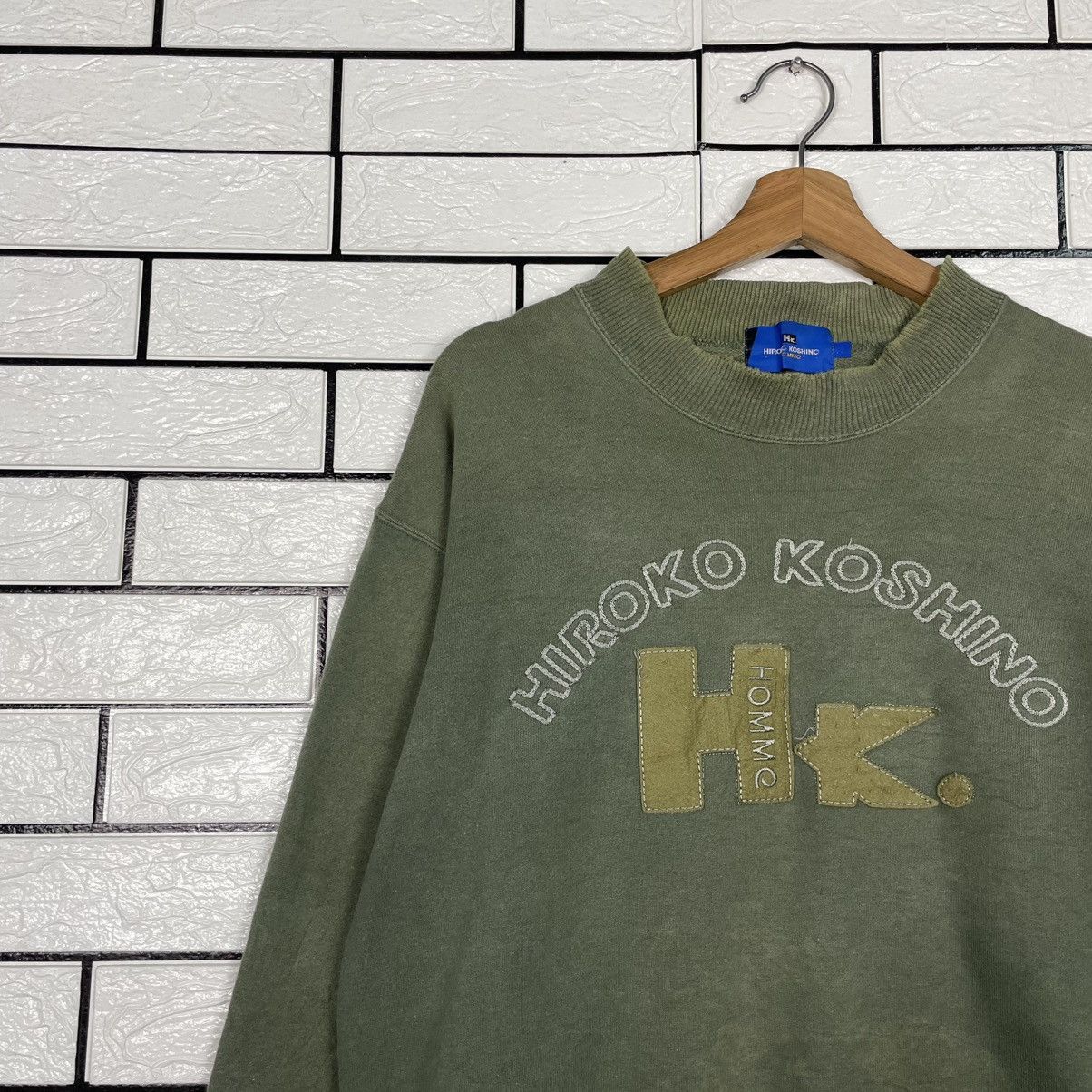 Hiroko Koshino Homme Hiroko Koshino Homme Big Logo Sweatshirt Size US M / EU 48-50 / 2 - 6 Thumbnail