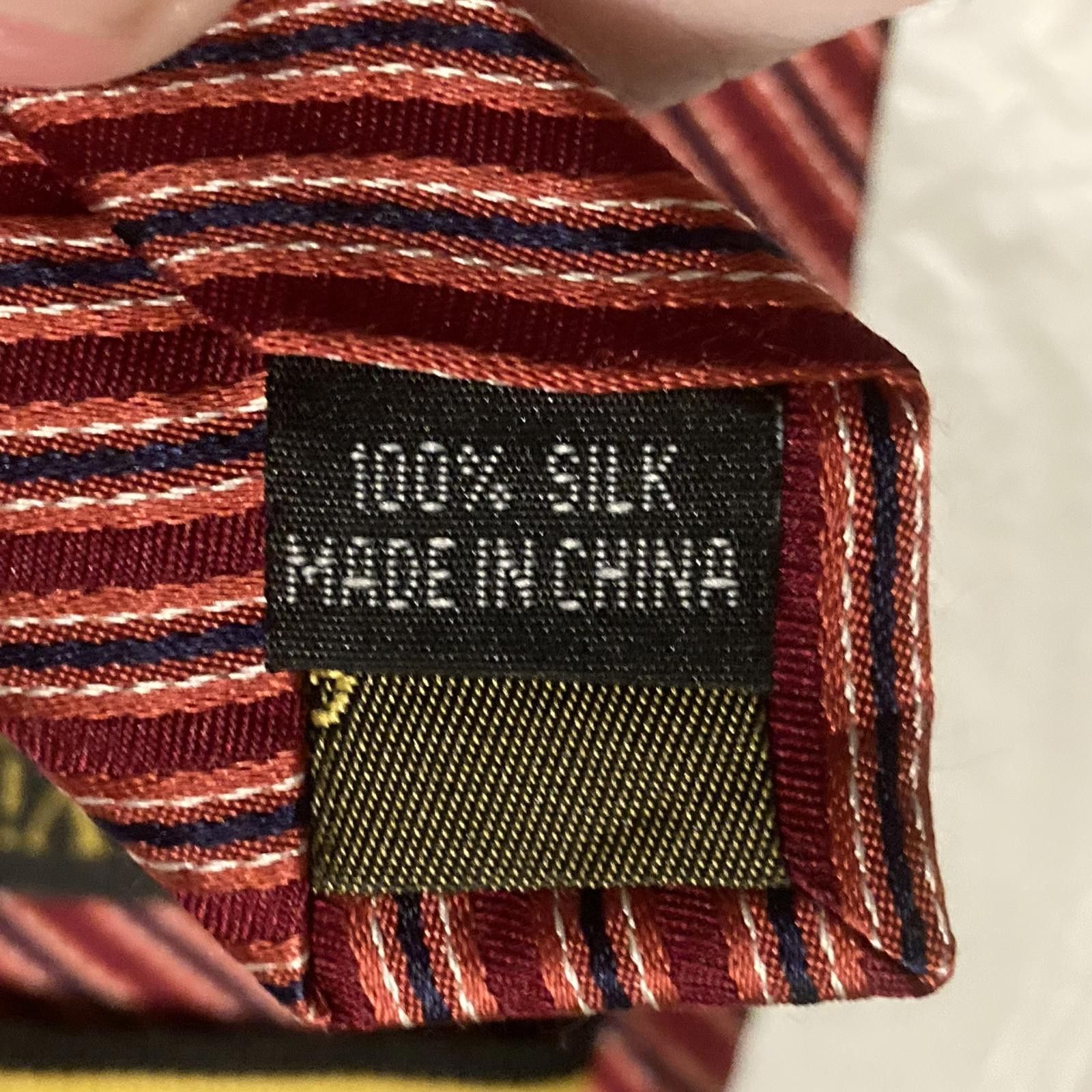 Robert Villini NWOT Roberto Villini Red Stripes Tie 58/4 Size ONE SIZE - 4 Thumbnail