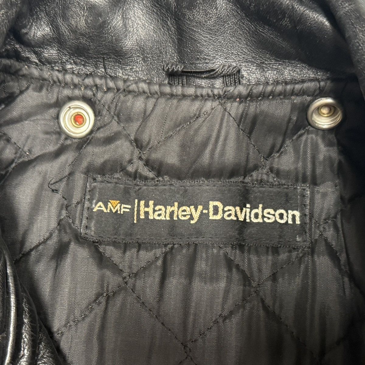 Harley Davidson 70s AMF HARLEY DAVIDSON Genuine Leather Jacket - Rockstar Size US M / EU 48-50 / 2 - 7 Thumbnail