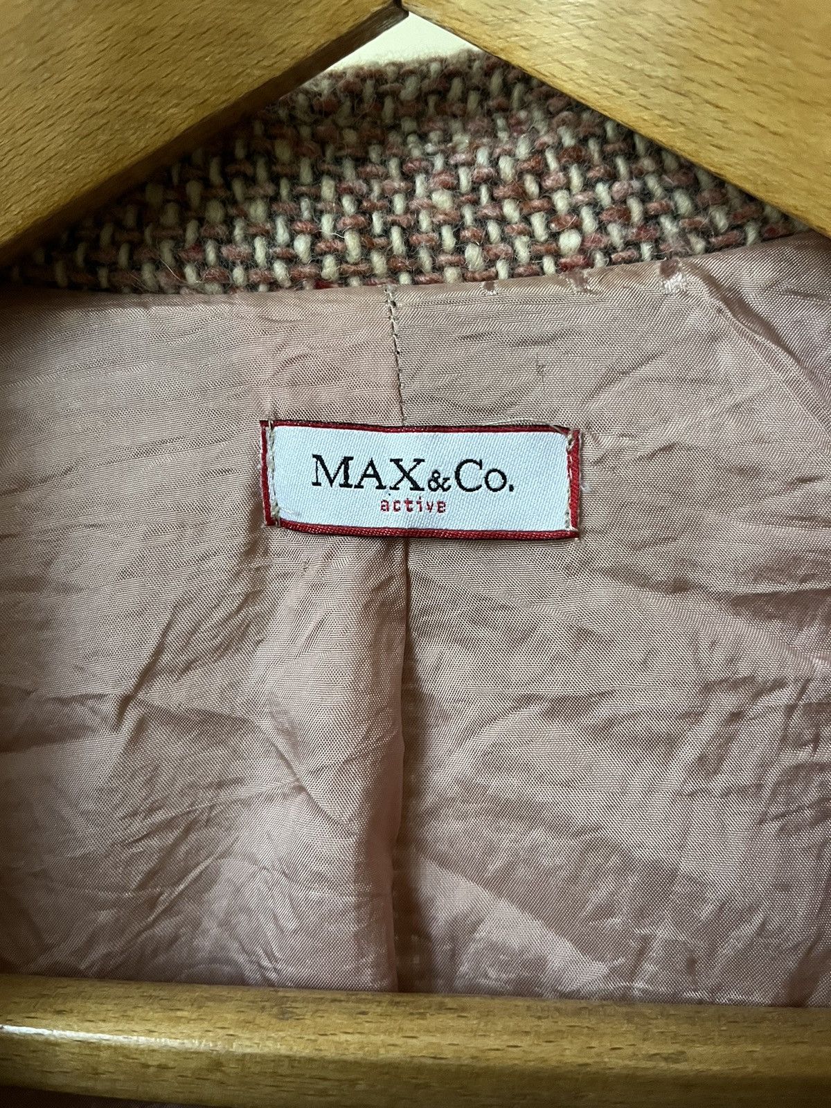 MAX&Co. × Max Mara Rare 💥 Max & Co by Max Mara Tweed Coat Size XS / US 0-2 / IT 36-38 - 4 Thumbnail