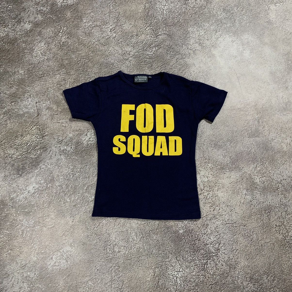Vintage Vintage Y2K Graphic Tee FOD Squad Slogan Streetwear Slim M Size M / US 6-8 / IT 42-44 - 1 Thumbnail