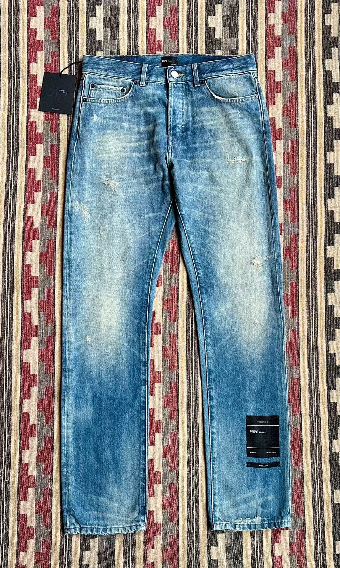 Prps prps lincoln mid wash jeans w32 Size US 32 / EU 48 - 1 Thumbnail