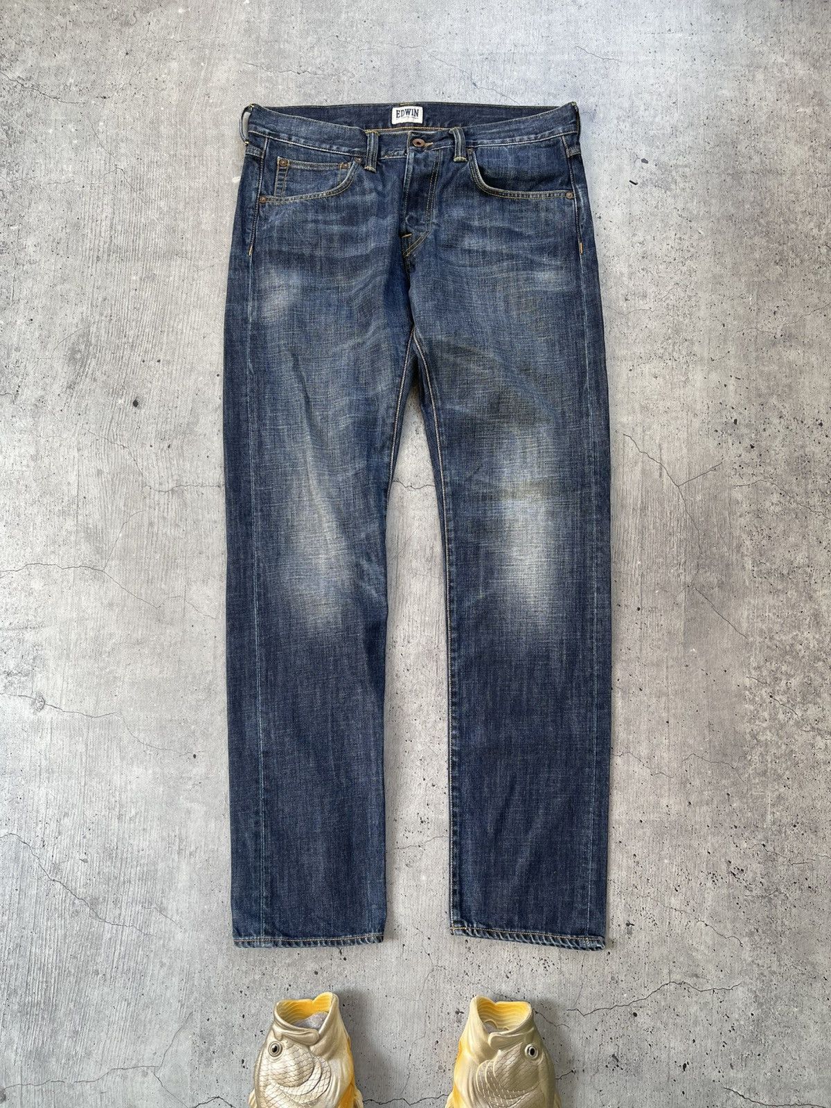 Edwin Crazy Vintage Y2K Edwin Jeans Tokyo Japanese Denim Baggy Size US 34 / EU 50 - 7 Thumbnail
