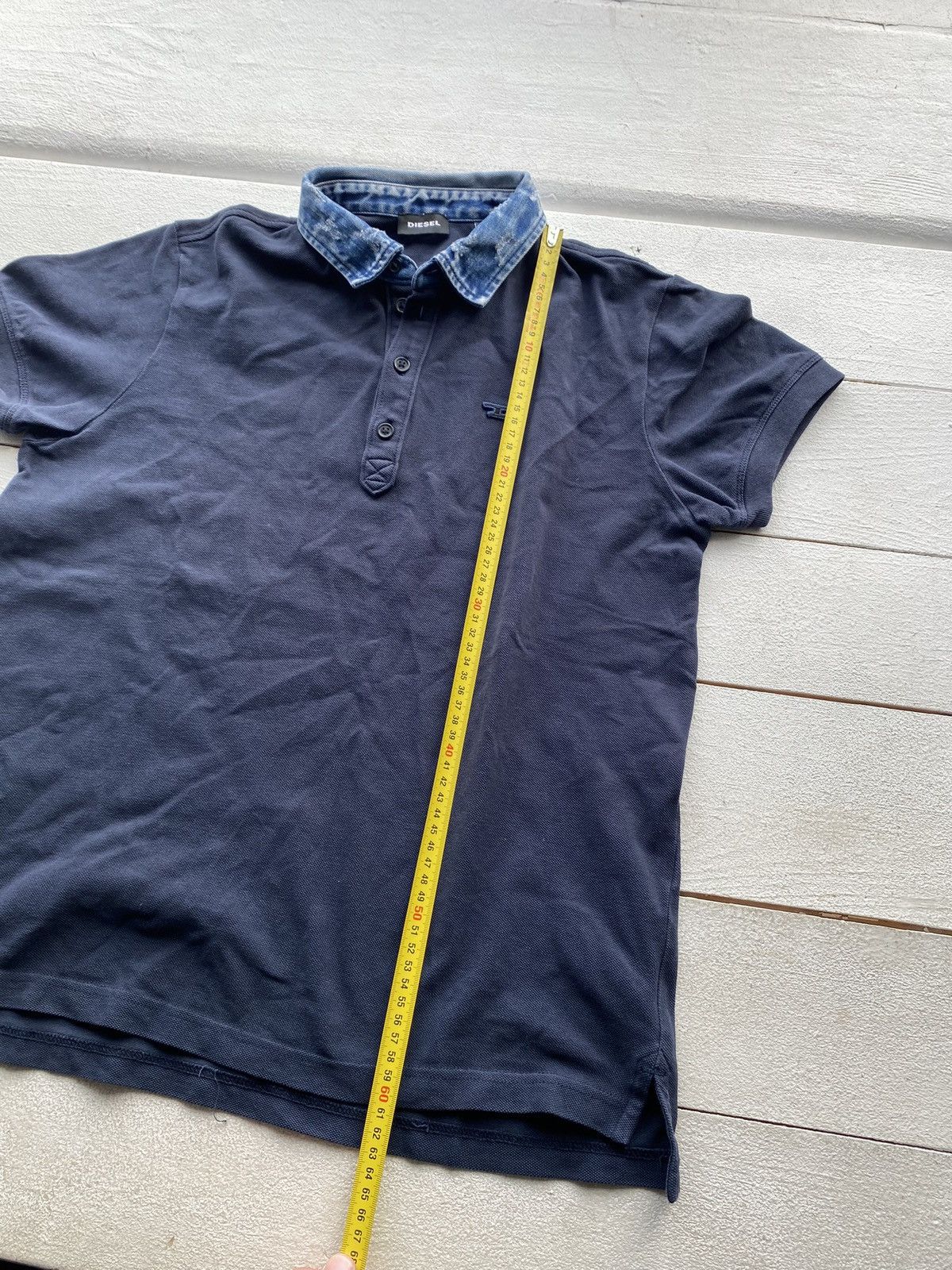 Diesel × Vintage 🔥Opium Diesel Mens Gothic Polos Denim Neck Shirt vntg Size US M / EU 48-50 / 2 - 6 Thumbnail