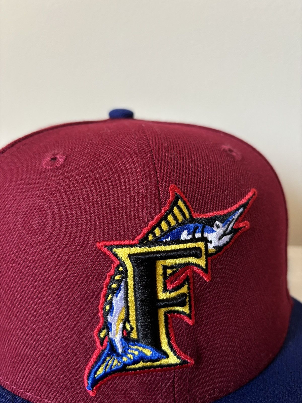 Hat Club Marlins Fitted Size 7 1/2 Sangria Collection HatClub Size ONE SIZE - 2 Thumbnail