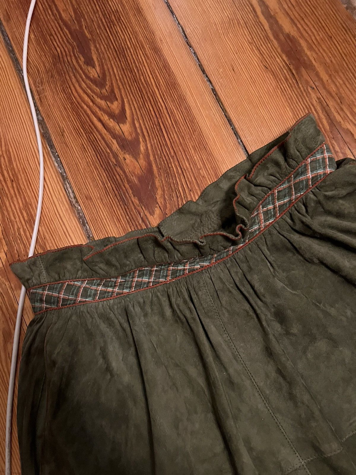 Roberto Cavalli × Vintage Roberto cavalli skirt 70’s vintage leather Size 26" / US 2 / IT 38 - 7 Thumbnail