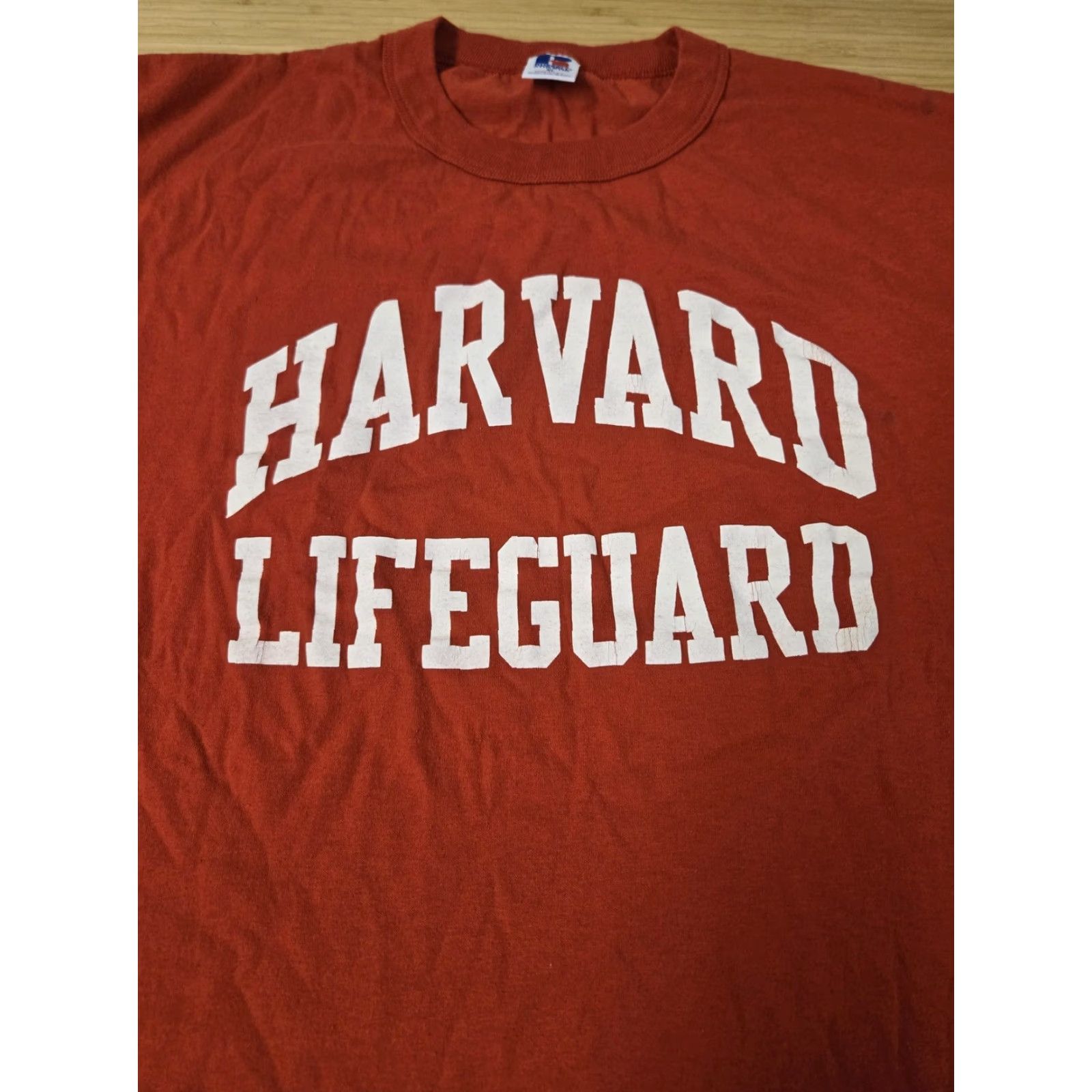 Russell Athletic VINTAGE Harvard Lifeguard Shirt Mens XL Red Russell Athletic College 90s Size US XL / EU 56 / 4 - 2 Thumbnail