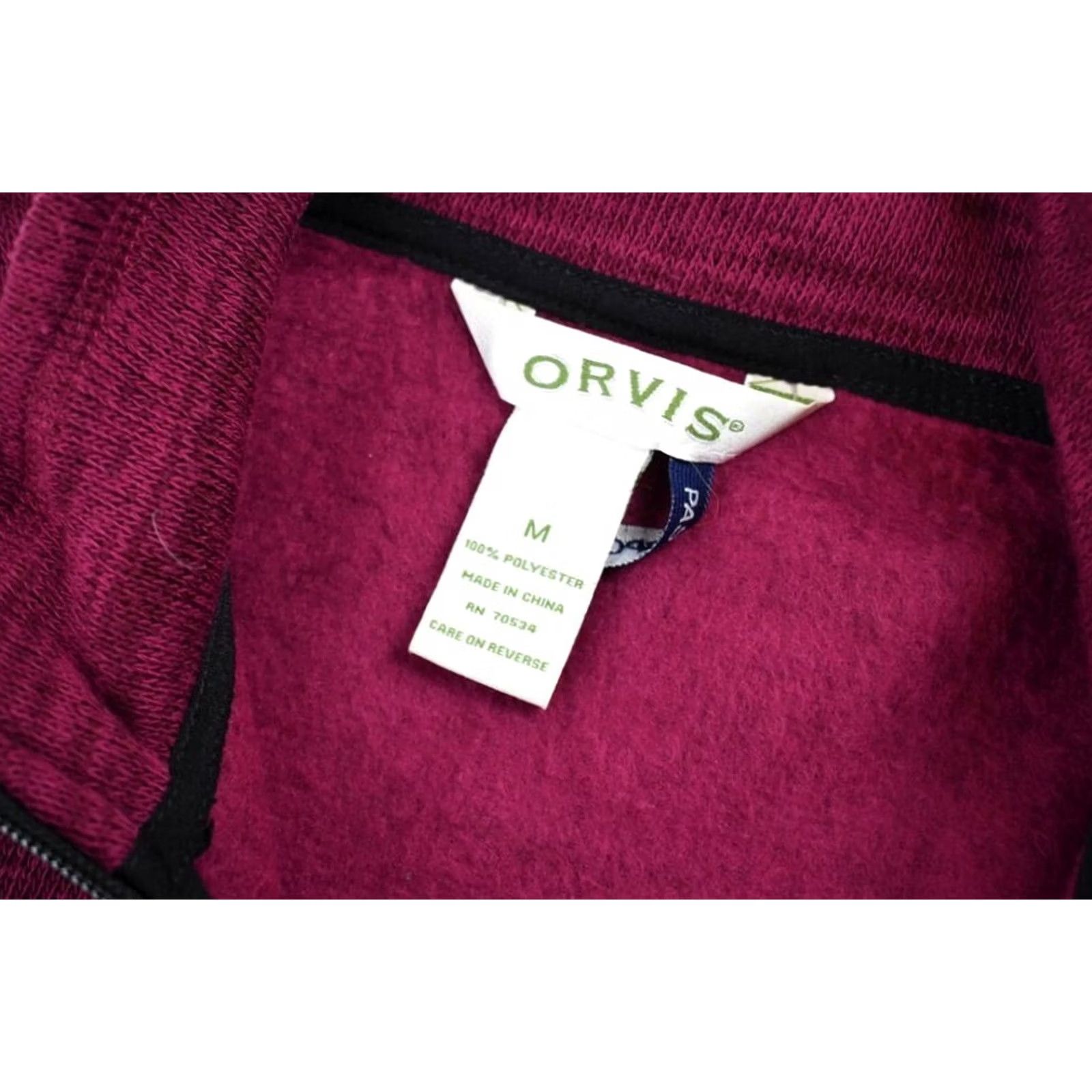 Orvis Orvis Sweatshirt Passport Full Zip Men's MEDIUM Purple Melange Pockets Soft Inner Size US M / EU 48-50 / 2 - 7 Thumbnail