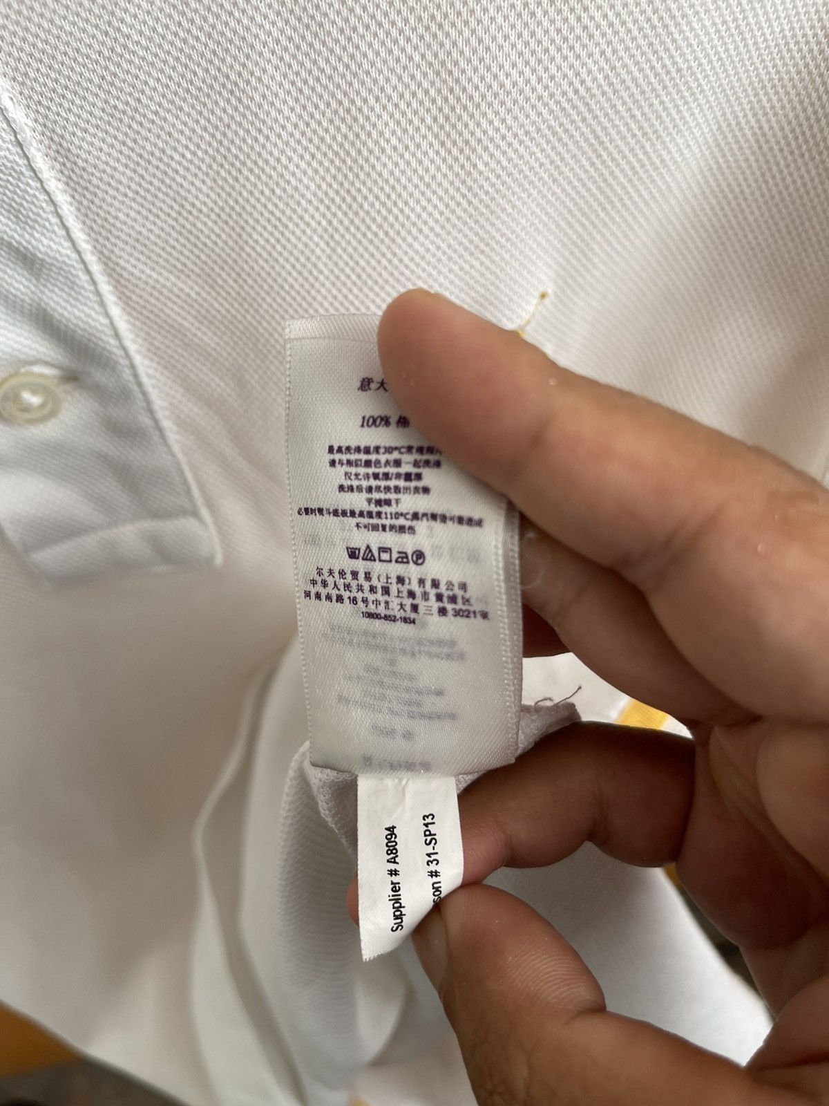 Ralph Lauren Purple Label Ralph Lauren Purple Label White Gold Polo Size US XS / EU 42 / 0 - 10 Thumbnail