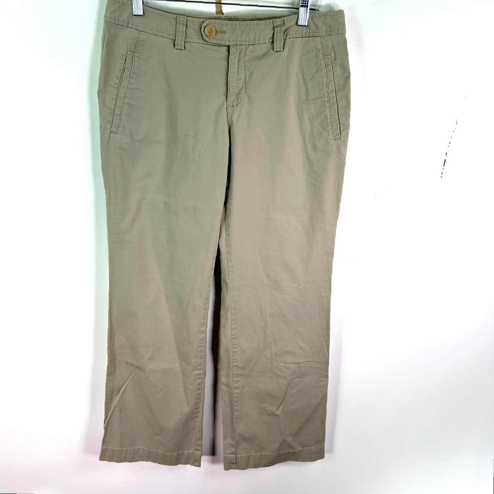 Eddie Bauer VINTAGE Eddie Bauer Chino Pants Womens SZ 10 Beige 32x30 Twill Stretch Flared 90s Womens Size 34" / US 12 / IT 48 - 4 Thumbnail