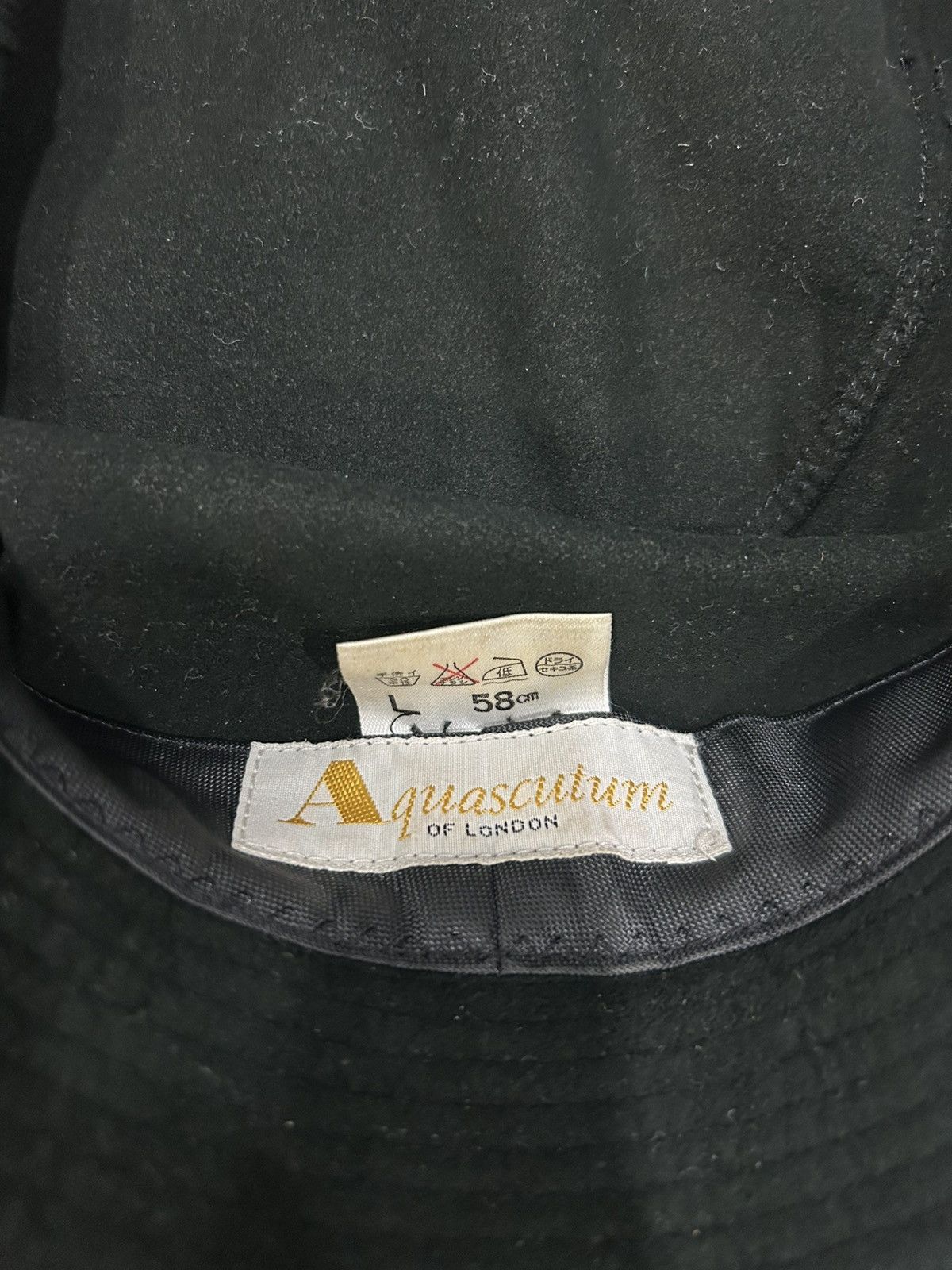 Aquascutum Aquascutum OF LONDON Bucket Hat Black 58.0 cm Size ONE SIZE - 4 Thumbnail