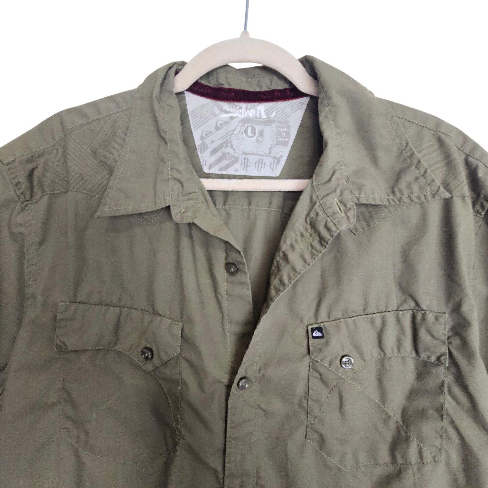 Quiksilver Quiksilver Mens Western Shirt Sz L Cowboy Country Minimalist Size US L / EU 52-54 / 3 - 2 Thumbnail