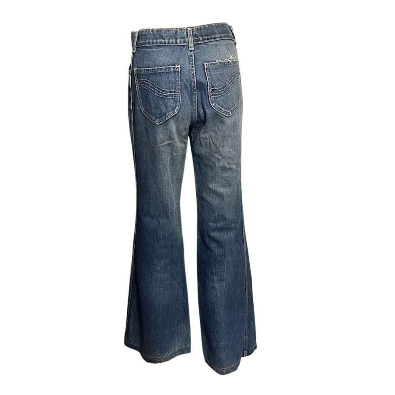 Other Germany made 1970s jeans Women's Wide-Leg Flare Jeans small Size 28" / US 6 / IT 42 - 3 Thumbnail