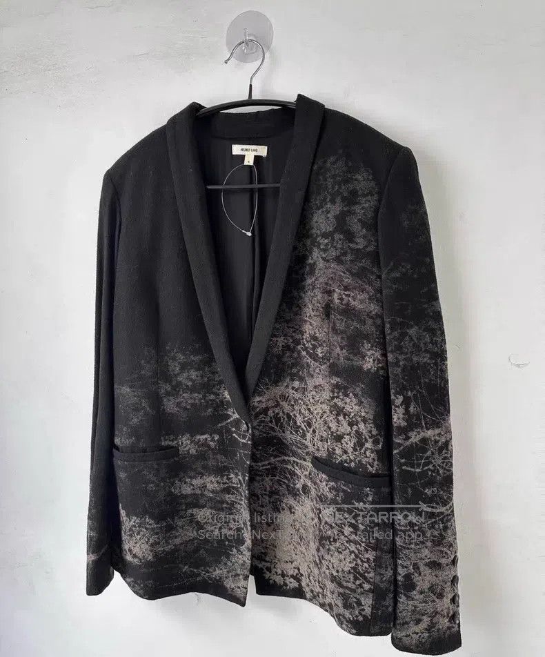 Helmut Lang Helmut Lang size 4 Splattered Ink One Button Slim Fit Blaze Size 40L - 2 Thumbnail