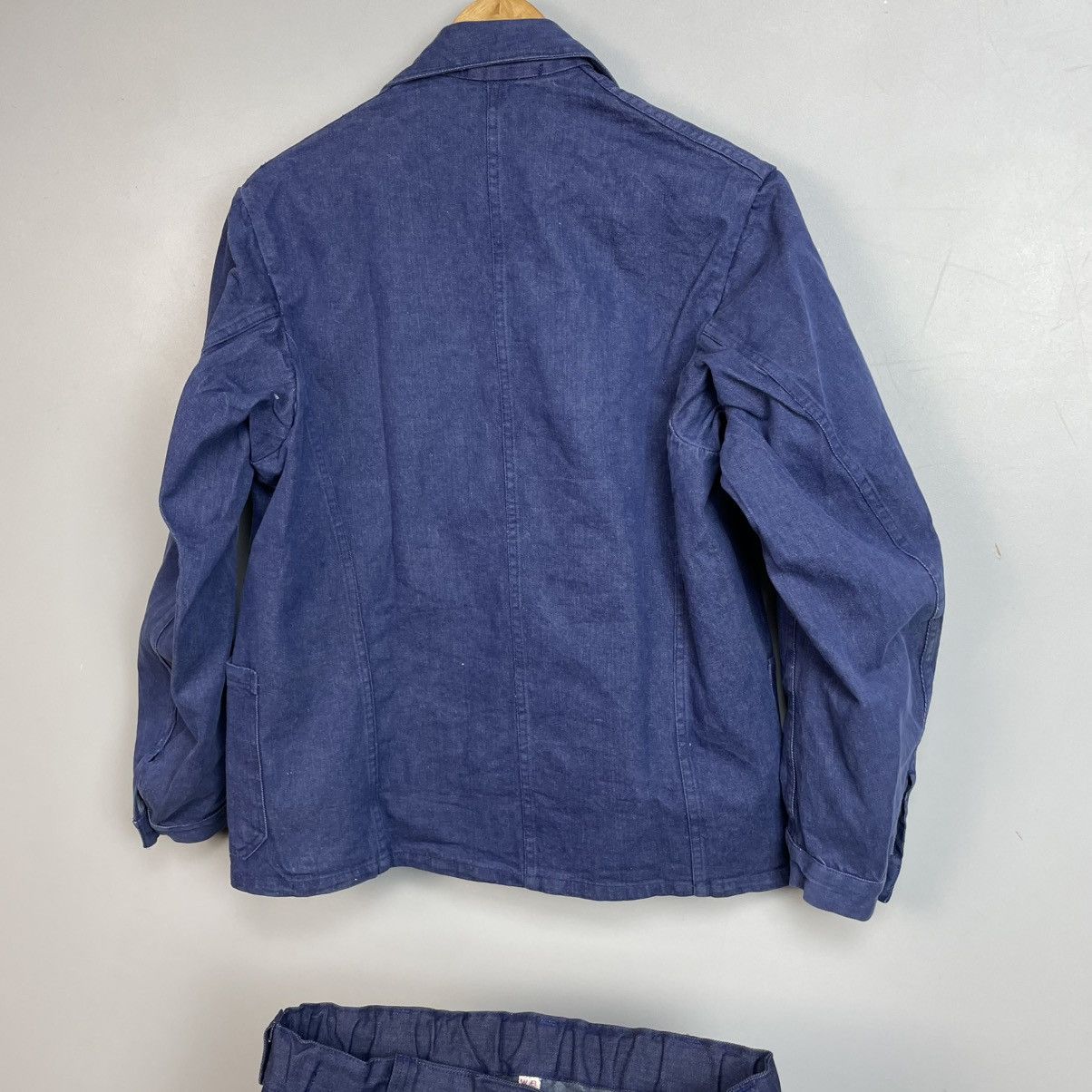 Le Laboureur Vintage 70’s French "Bleu de Travail" Chore Suit sz M Size US M / EU 48-50 / 2 - 11 Thumbnail