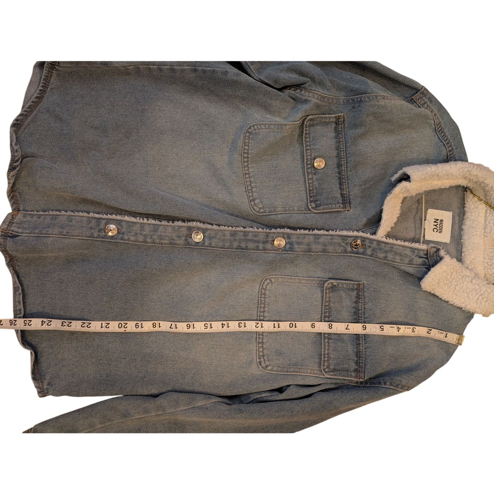 Madden NYC Mens Madden NYC Medium Denim Jeans Jacket Fall Jacket Size US M / EU 48-50 / 2 - 3 Thumbnail