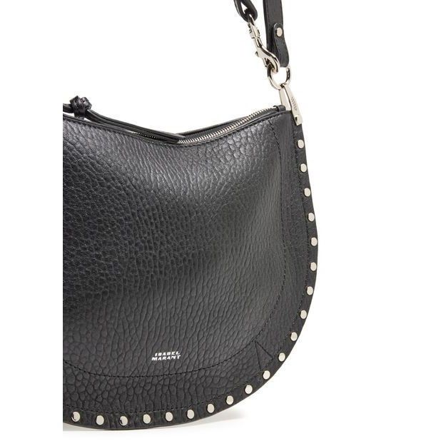 Isabel Marant Isabel Marant Oskan Soft Zip Black Grained Leather Shoulder Size ONE SIZE - 6 Thumbnail