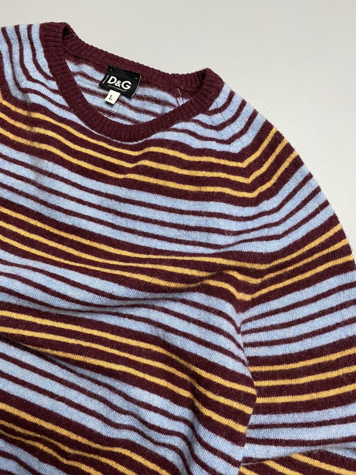 Dolce & Gabbana Dolce Gabbana Vintage stripped wool sweater size L Size L / US 10 / IT 46 - 4 Thumbnail
