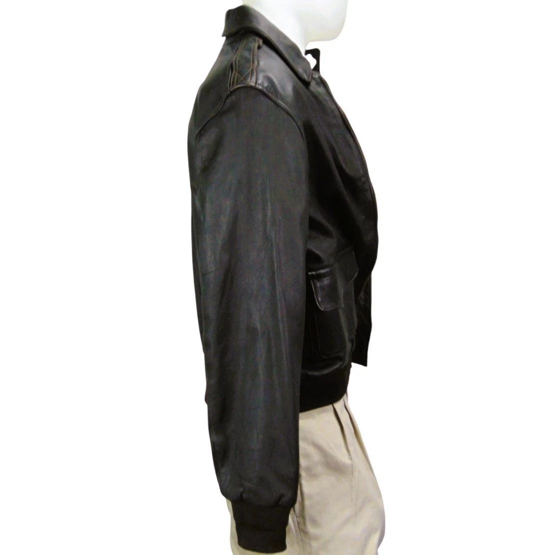 Other Vintage A-2 Goatskin Flight Jacket Brown USA 40 Size US M / EU 48-50 / 2 - 4 Thumbnail