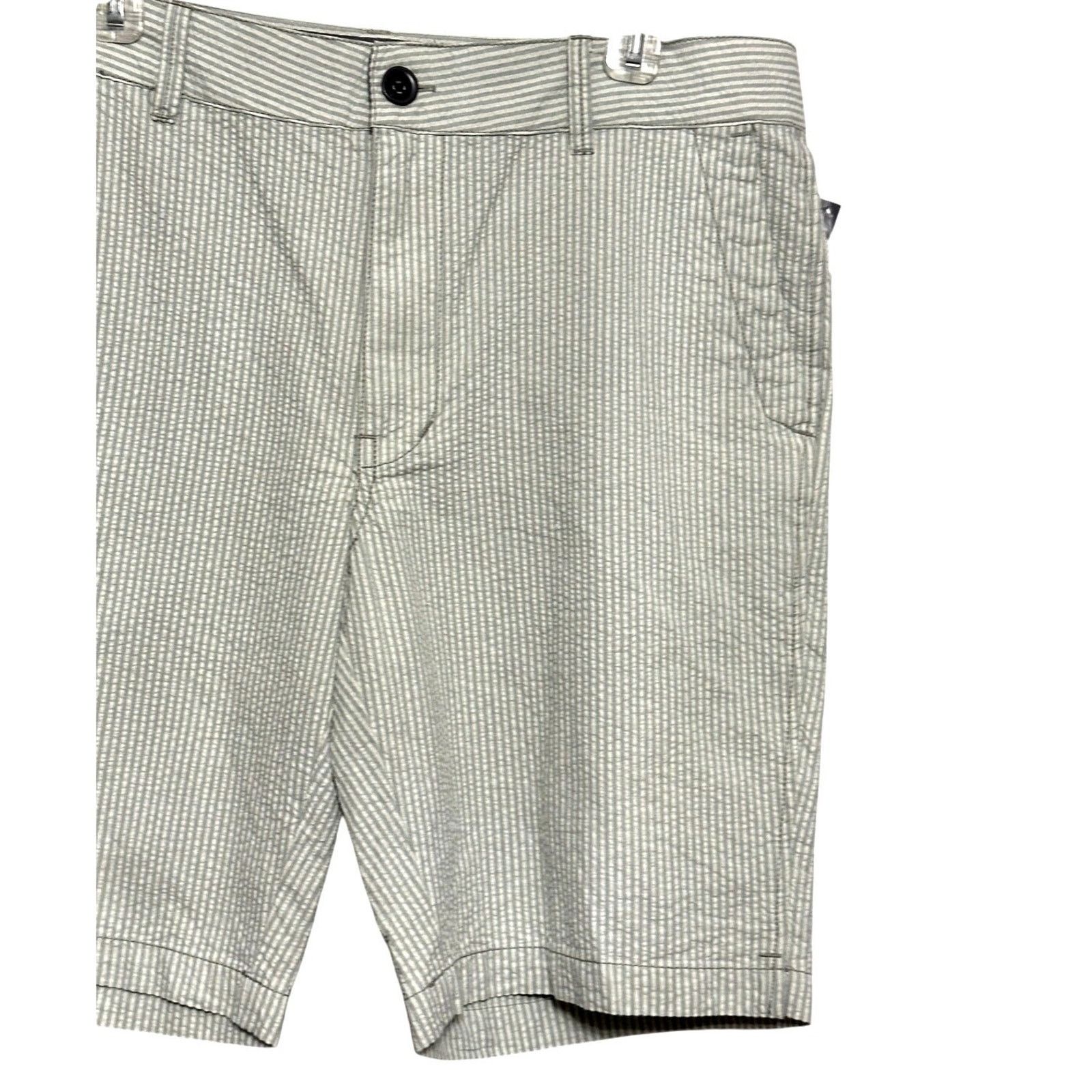 Other Union Green White Seersucker Chino Shorts 36 NWT Lightweight Size US 36 / EU 52 - 3 Thumbnail