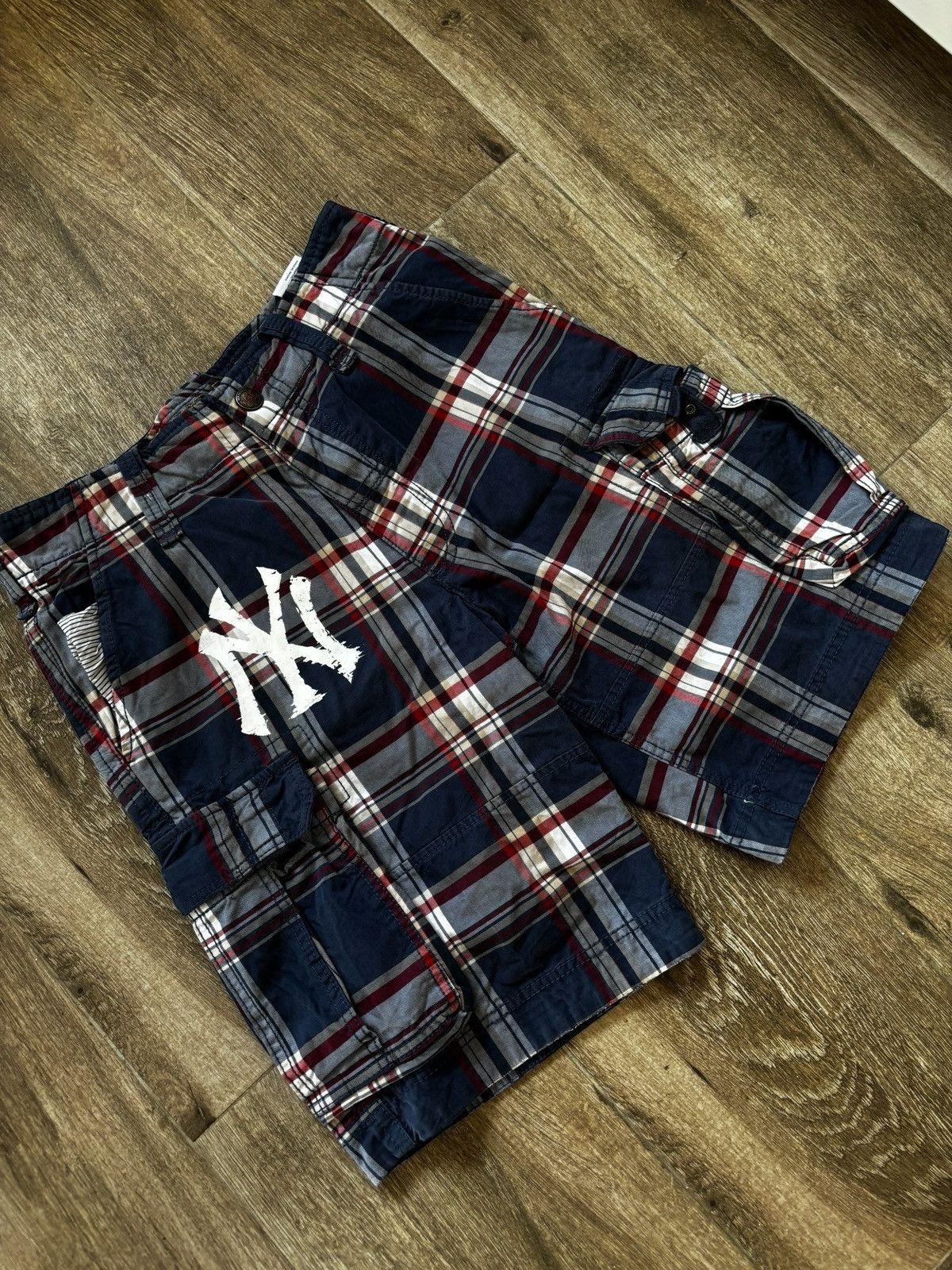New York Yankees Y2k New York Yankees x Tommy Hilfiger Baggy Jeans Vintage Size US 32 / EU 48 - 2 Thumbnail