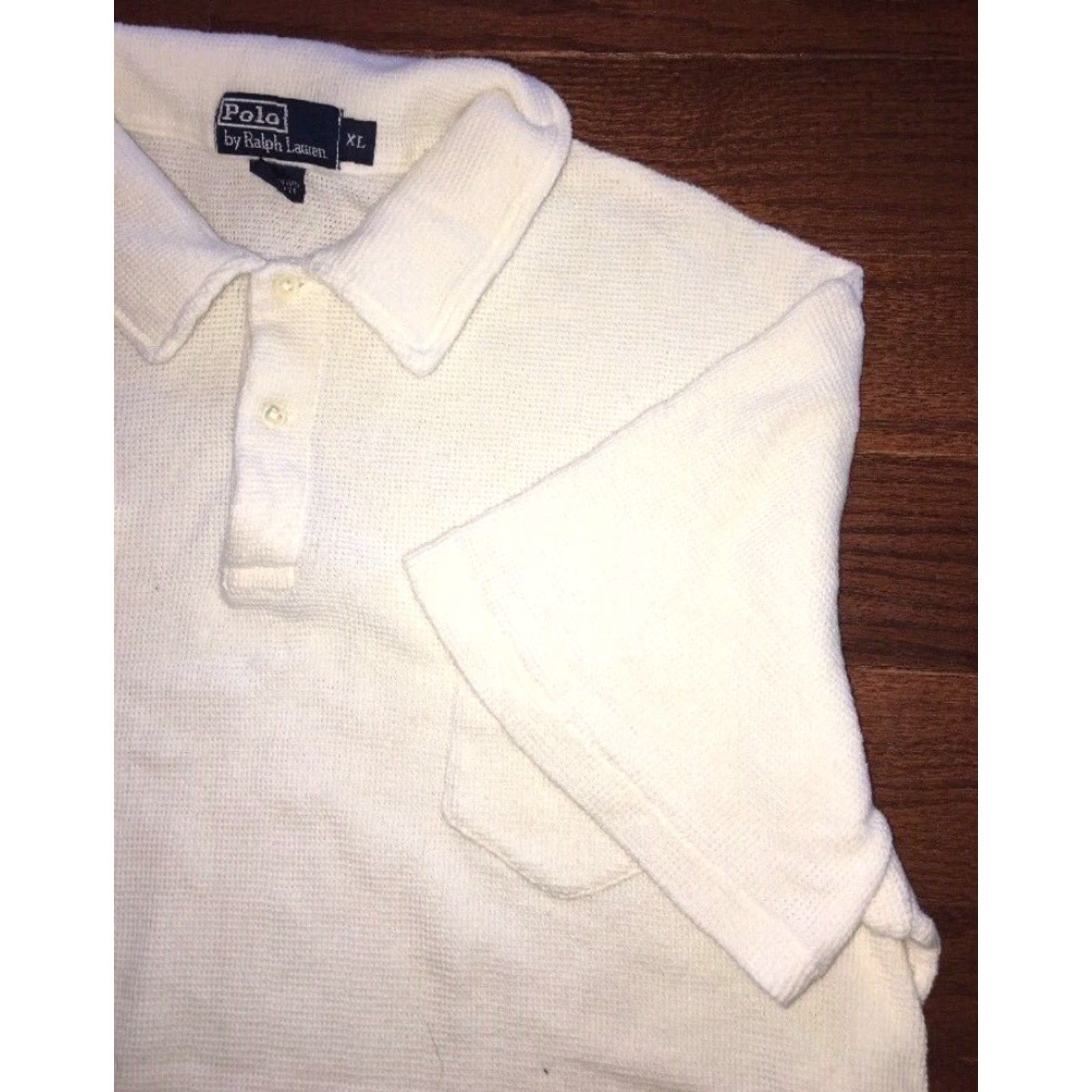 Polo Ralph Lauren Polo Ralph Lauren Polo Shirt Mens White XL Casual Short Sleeve Rugby Style - Adult XL Mens Size US XL / EU 56 / 4 - 2 Thumbnail