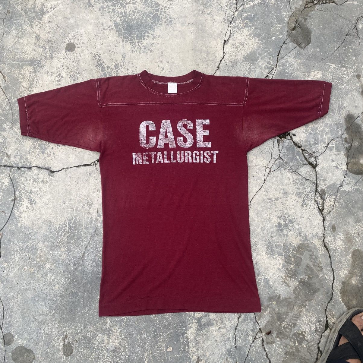 Vintage 1980s CASE METALURGIS distressed tee Size US M / EU 48-50 / 2 - 1 Thumbnail