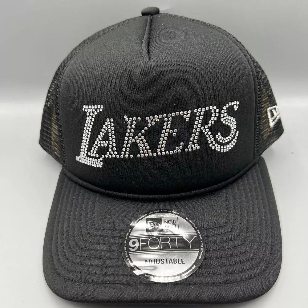 New Era Los Angeles LA Lakers Trucker Hat Men Snap Back Cap New Size ONE SIZE - 1 Thumbnail
