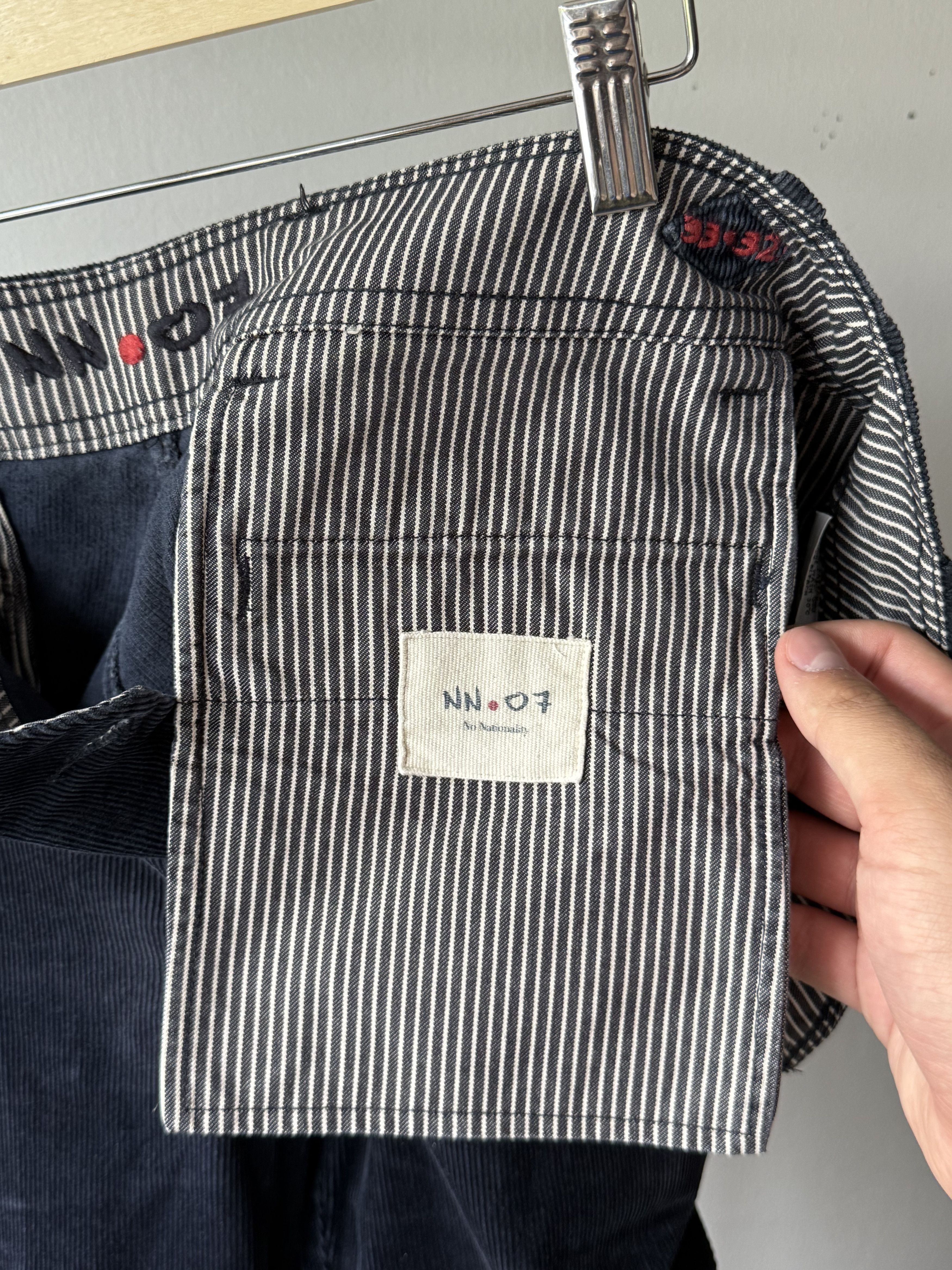 NN07 NN07 No Nationality Simon Navy Corduroy Men's Trousers Pants Size US 33 - 13 Thumbnail