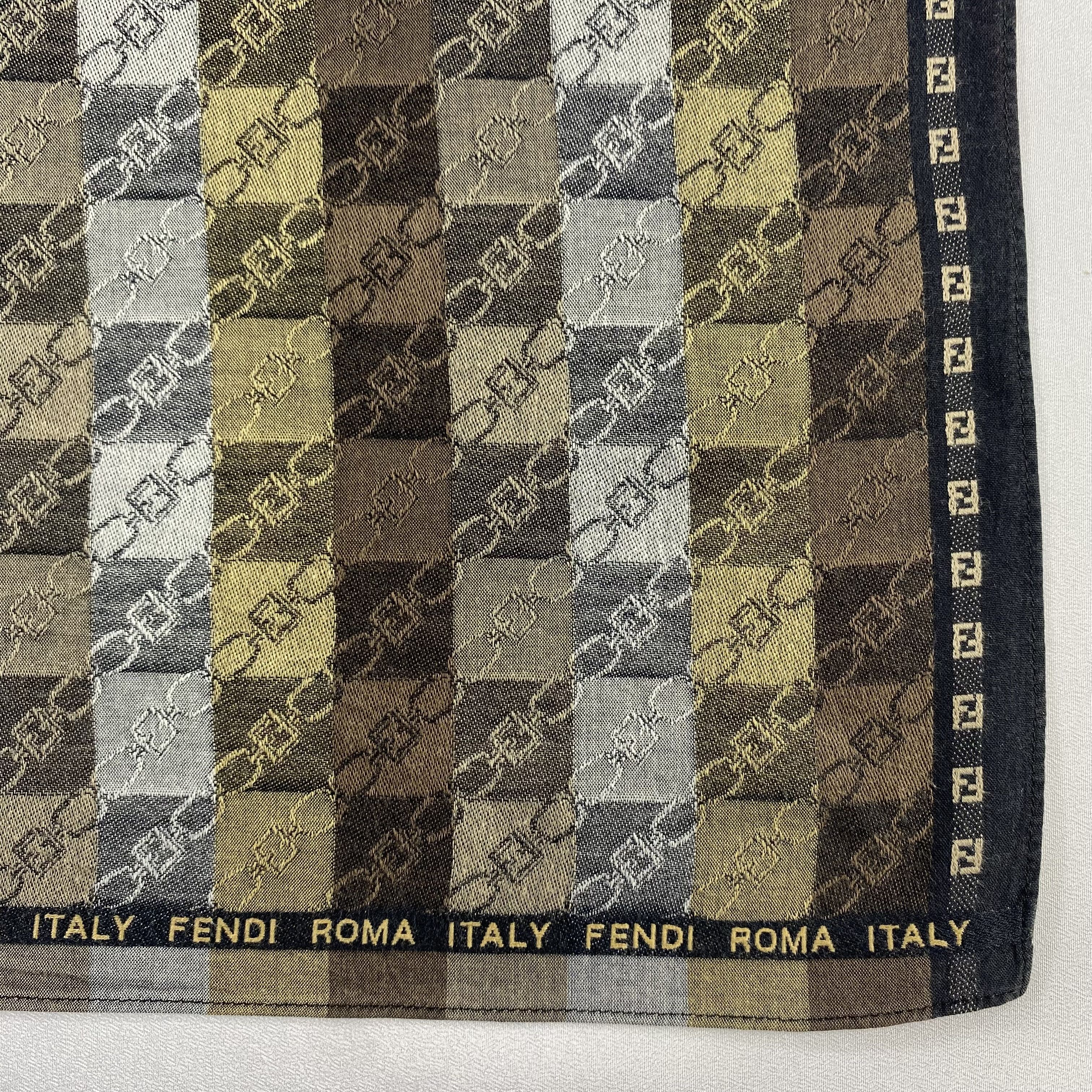 Vintage Fendi Handkerchief / Neckerchief / Bandana-P1679 Size ONE SIZE - 3 Thumbnail