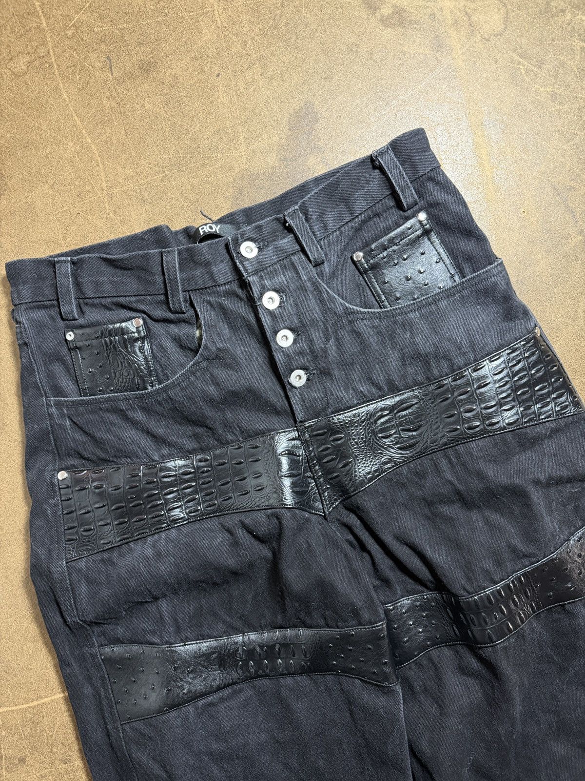 Other ROY PUBLIC LABEL FAUX LEATHER DENIM SAMPLES Size US 34 / EU 50 - 2 Thumbnail