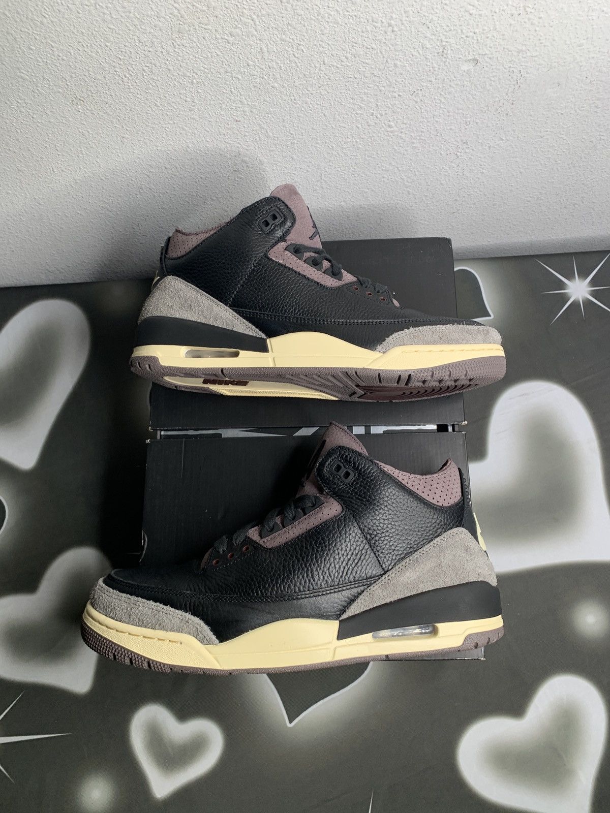 Nike A Ma Maniere X Air Jordan 3 Retro While you were sleeping Size US 11 / EU 44 - 2 Thumbnail