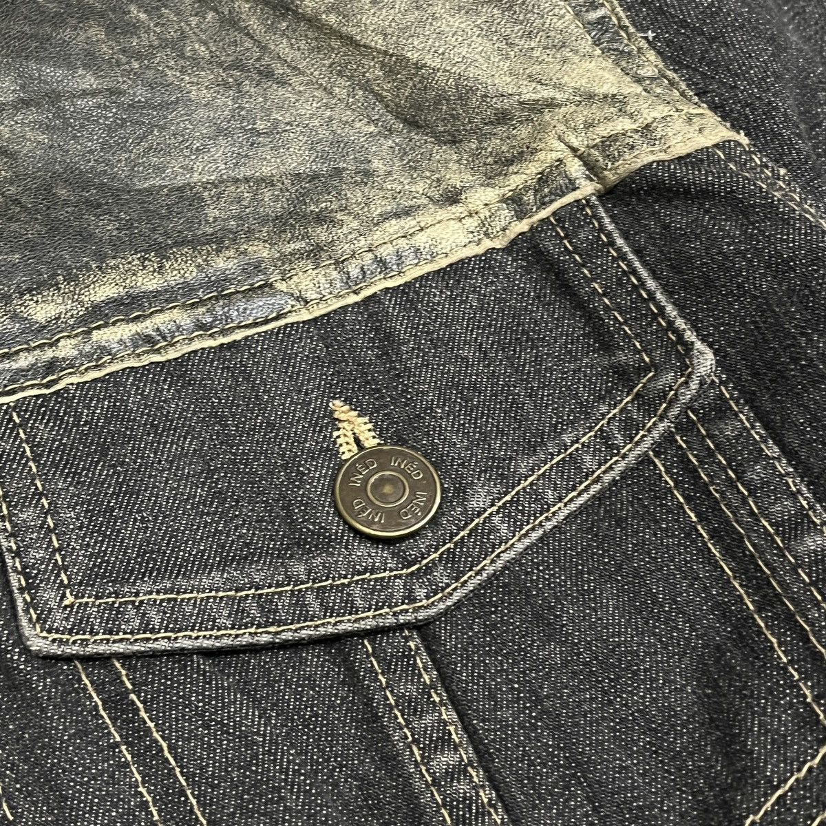 Yohji Yamamoto Ined yohji yamamoto Leather & Denim Jacket Size US S / EU 44-46 / 1 - 5 Thumbnail