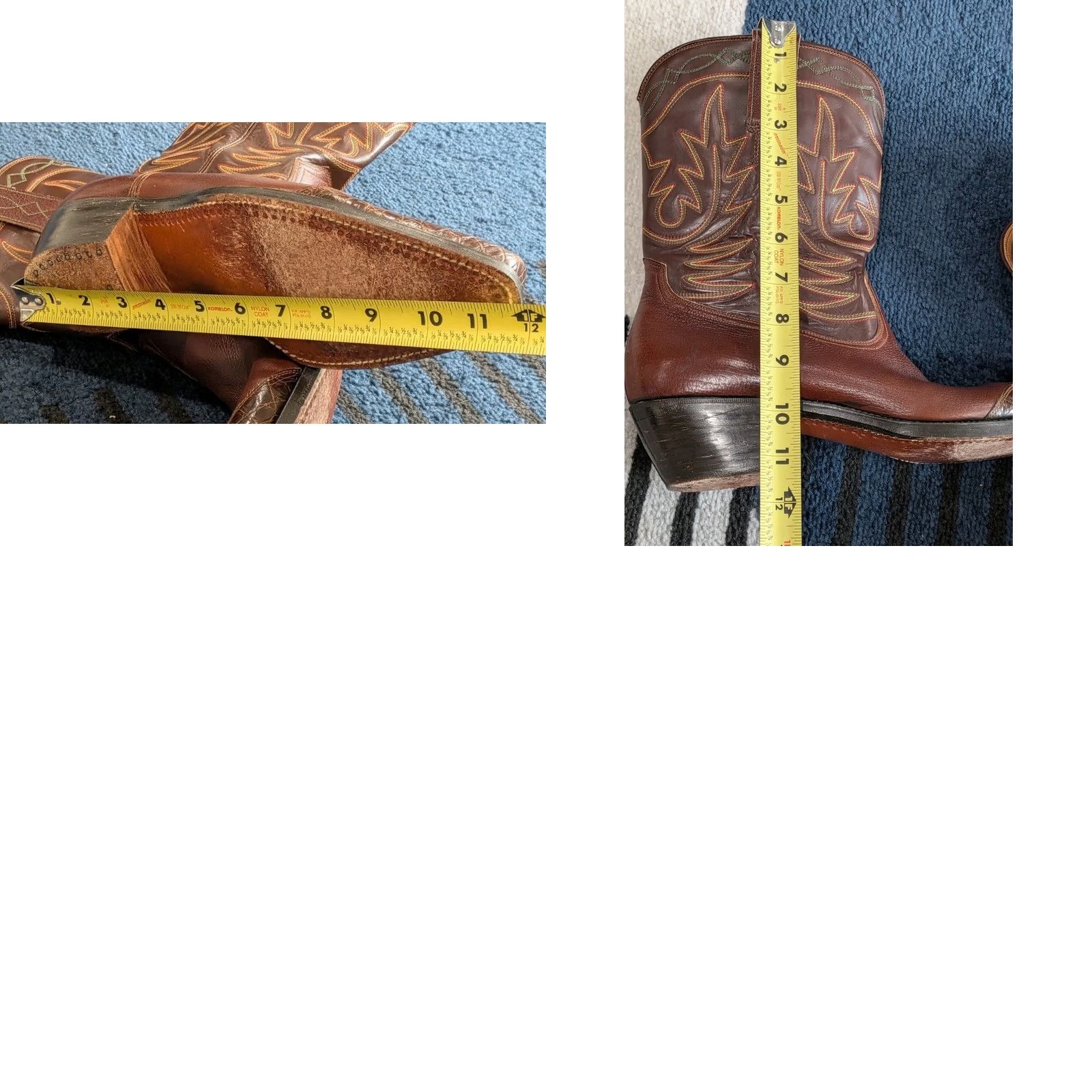 Vintage VINTAGE LeeKee Kowloon Boots Cowboy Western Leather Handmade Hong Kong Brown Size 10-11 Mens Size US 10 / EU 43 - 9 Thumbnail