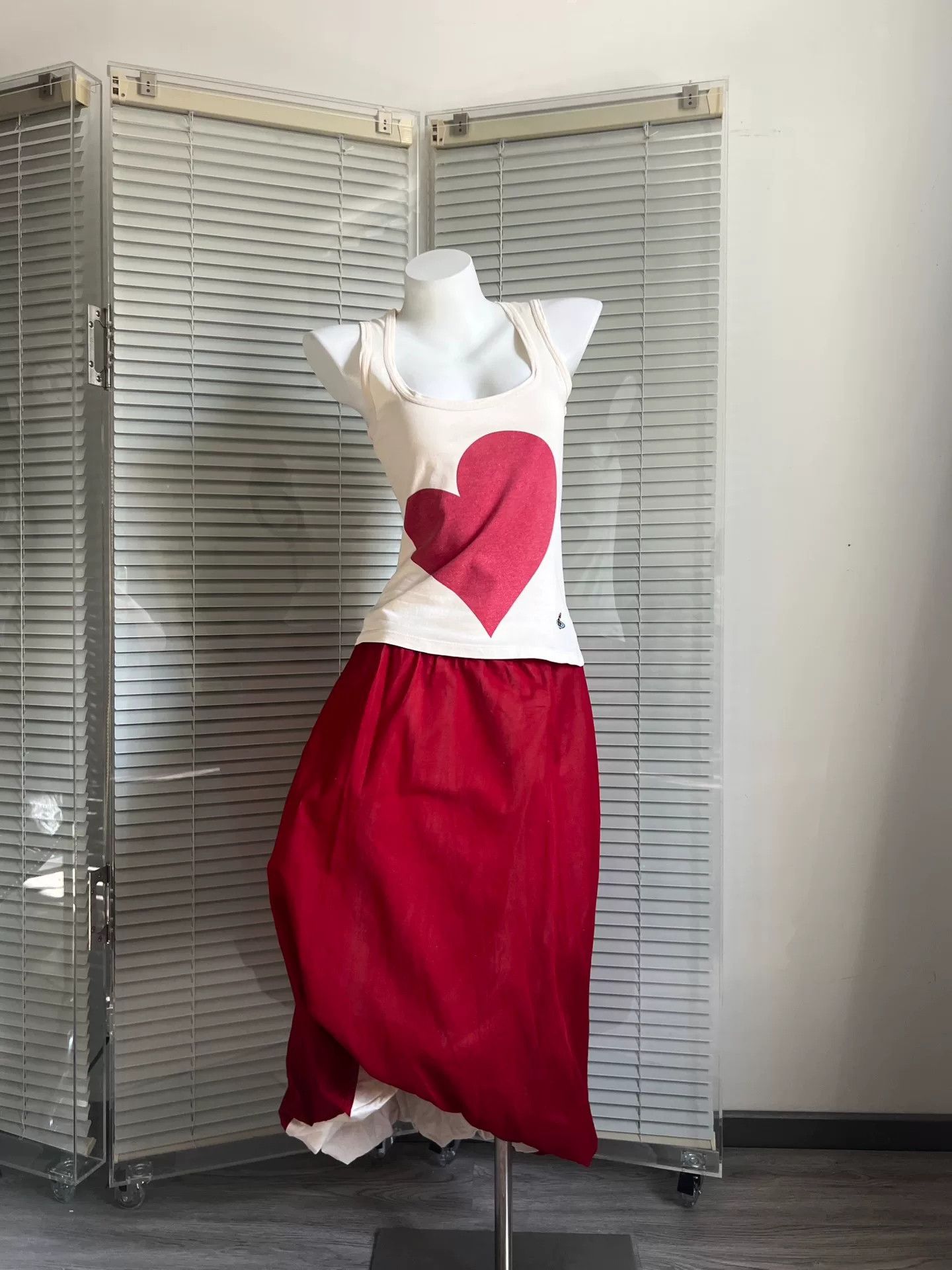Vivienne Westwood Vivienne Westwood Red Label Heart Cotton Camisole Size S / US 4 / IT 40 - 1 Thumbnail
