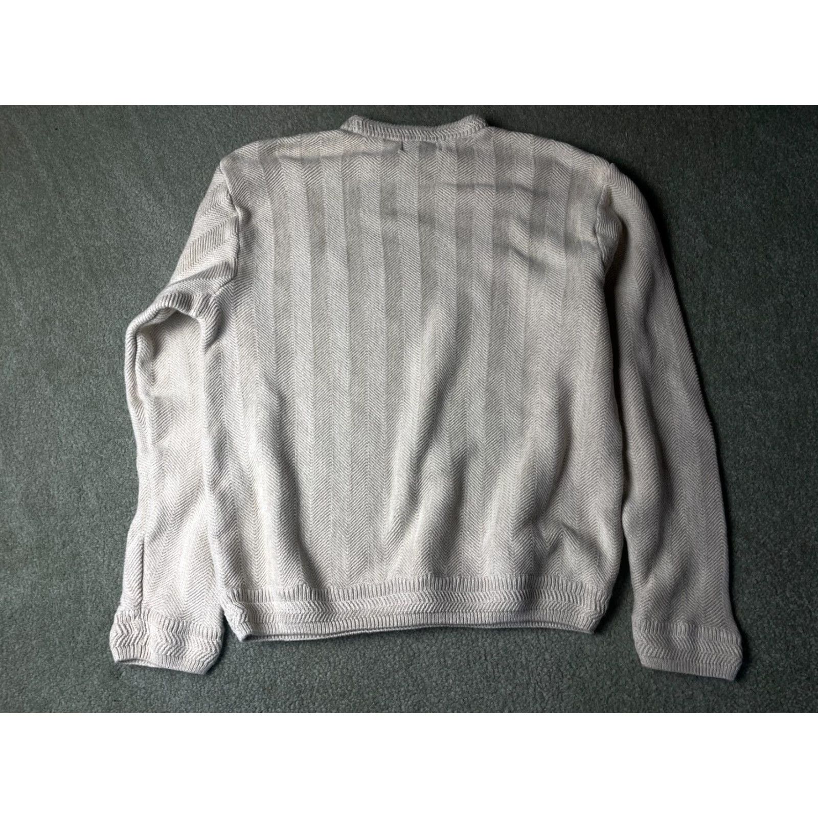 Chaps Chaps Sweater Mens Large Pullover Crew Neck Long Sleeve Tan Knit Size US L / EU 52-54 / 3 - 2 Thumbnail