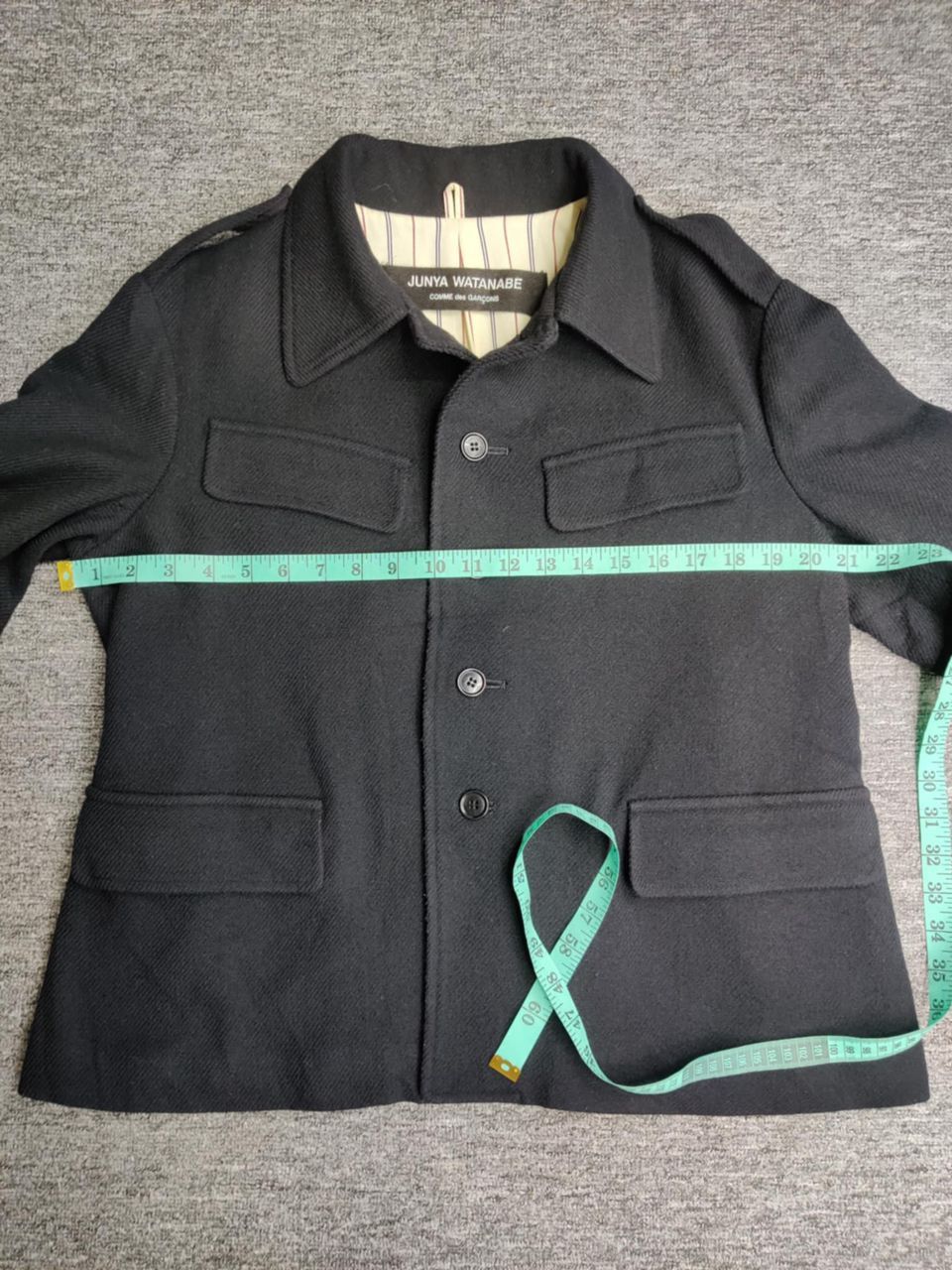 Junya Watanabe Vintage Junya Watanabe Comme Des Garcons Wool Coat Jacket Size US M / EU 48-50 / 2 - 12 Thumbnail