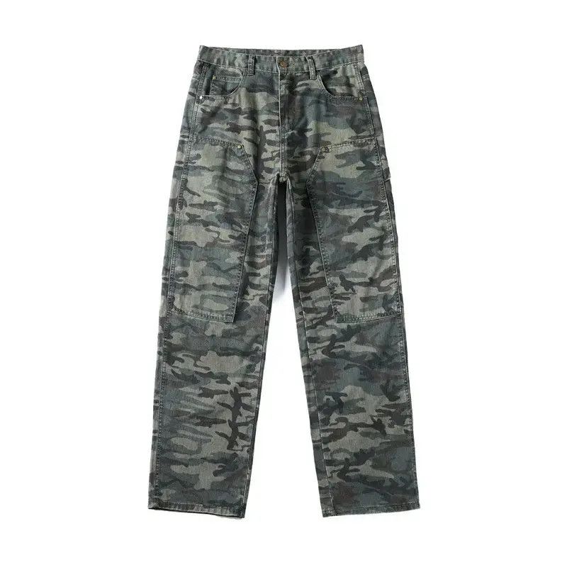 Japanese Brand Retro loose straight camouflage jeans Size US 32 / EU 48 - 5 Thumbnail