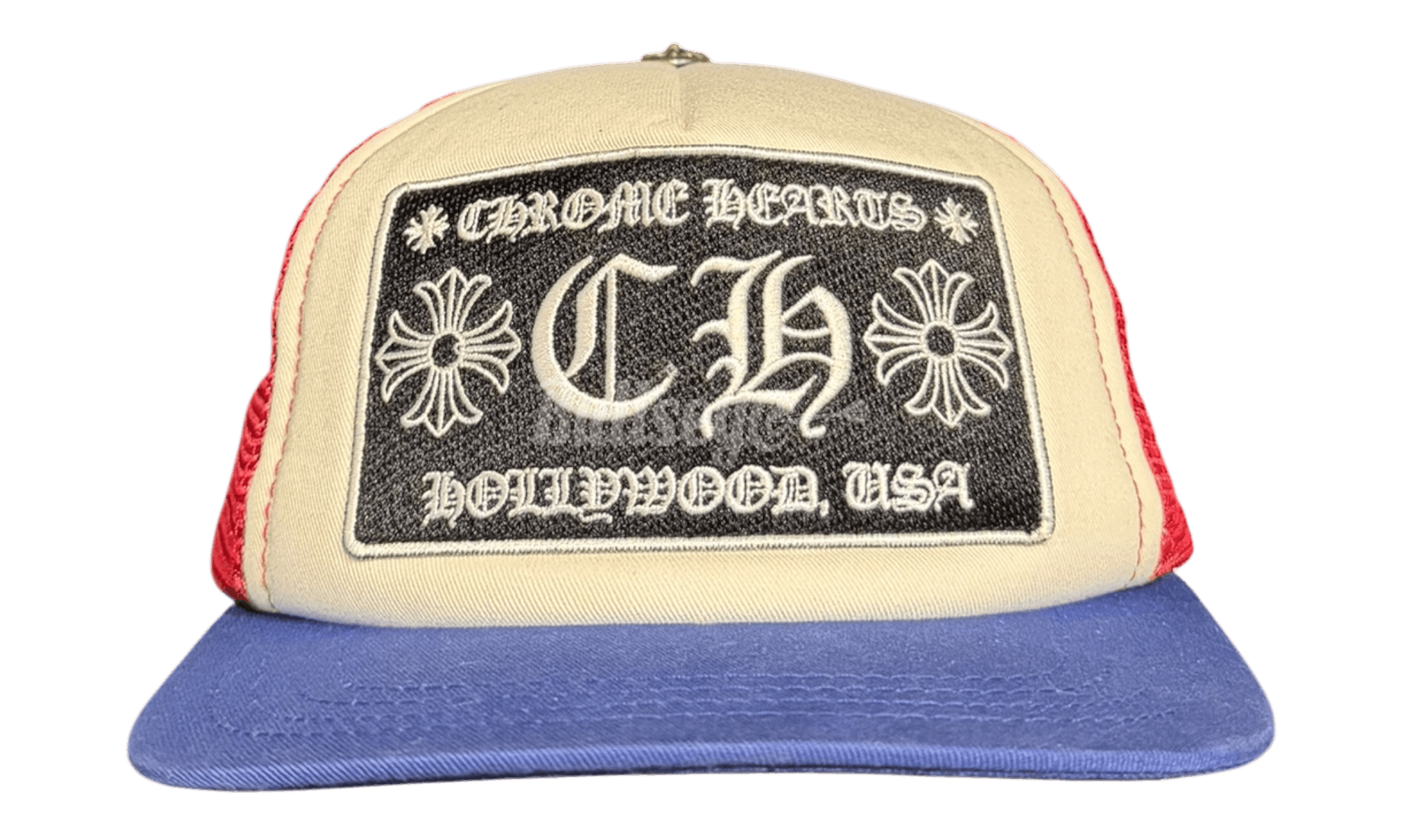 Chrome Hearts CH Hollywood Trucker Hat Red/White/Blue Size ONE SIZE - 1 Thumbnail