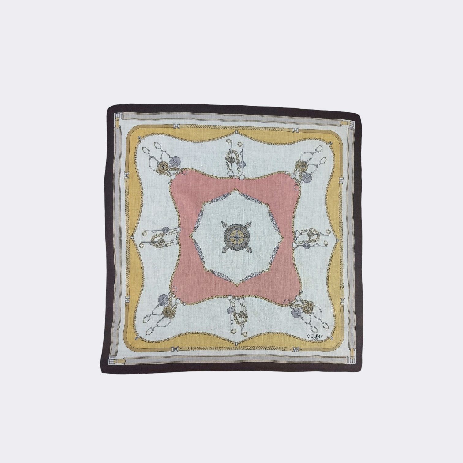 Celine Vintage Celine Handkerchief Neckerchief Bandana H365M Size ONE SIZE - 1 Thumbnail