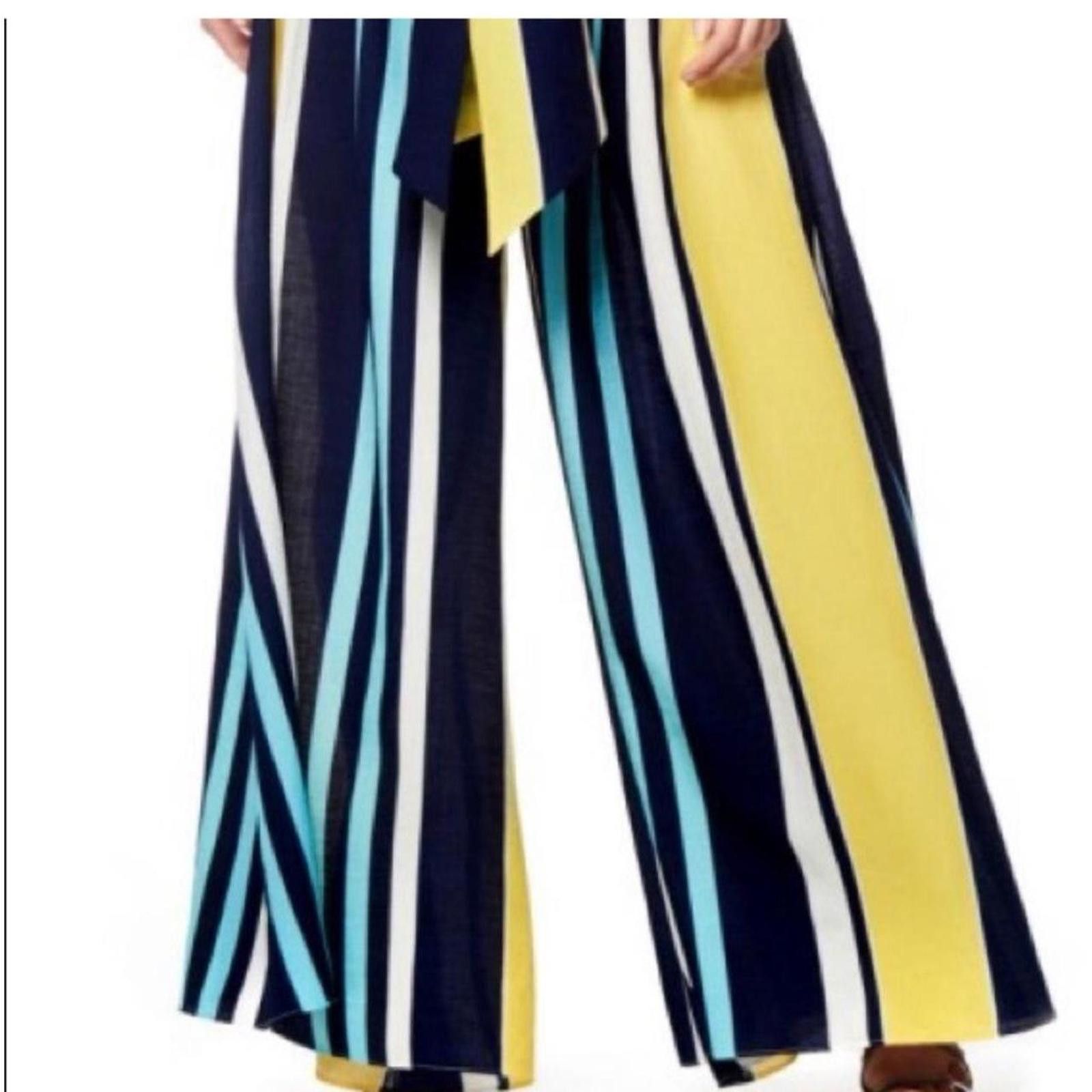 Other Women's Multi and Blue Trousers Size 28" / US 6 / IT 42 - 6 Thumbnail