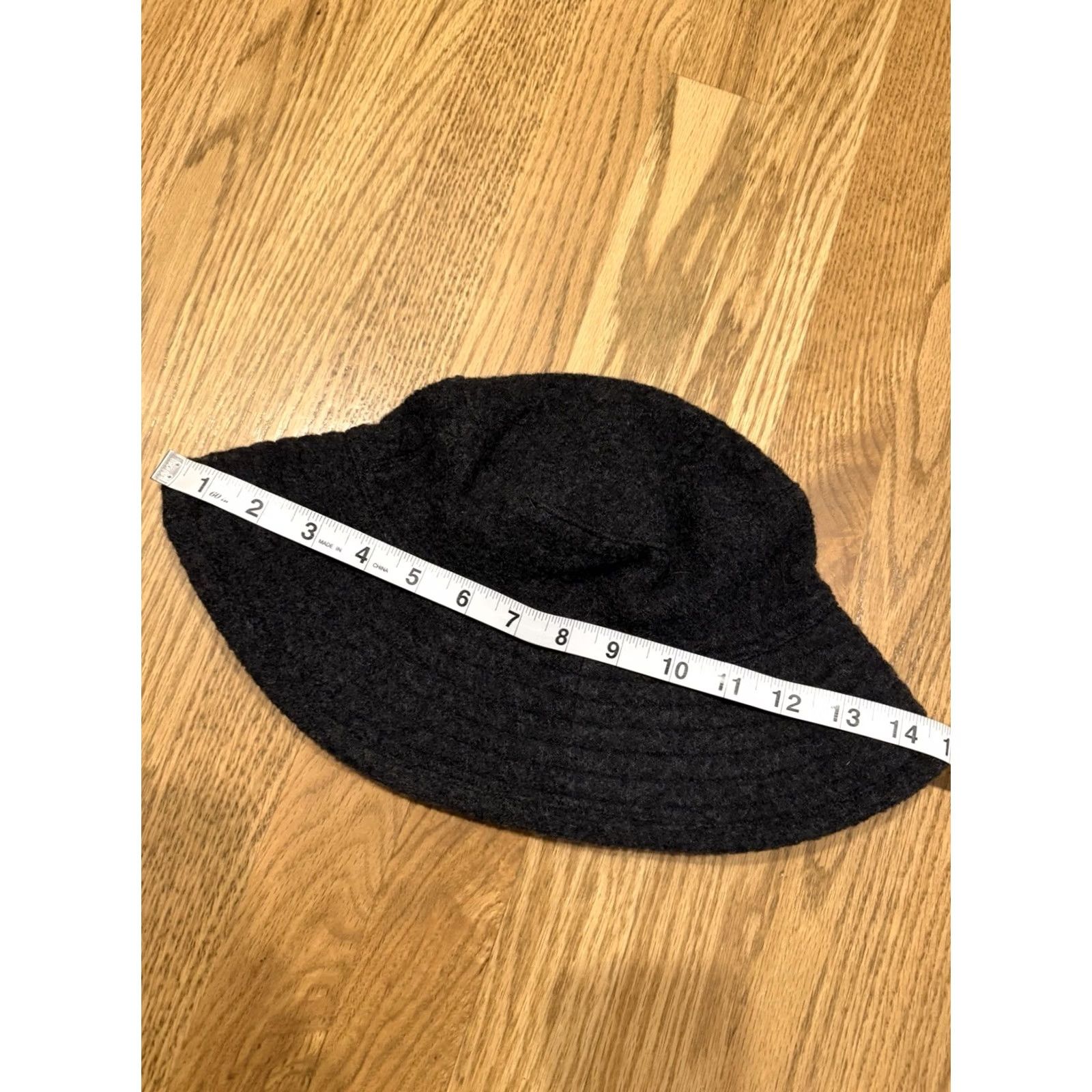 Vintage Helen Kaminski Wool Bucket Hat Cap Women’s Medium Australia Pure Dark Grey Sun Size ONE SIZE - 6 Thumbnail