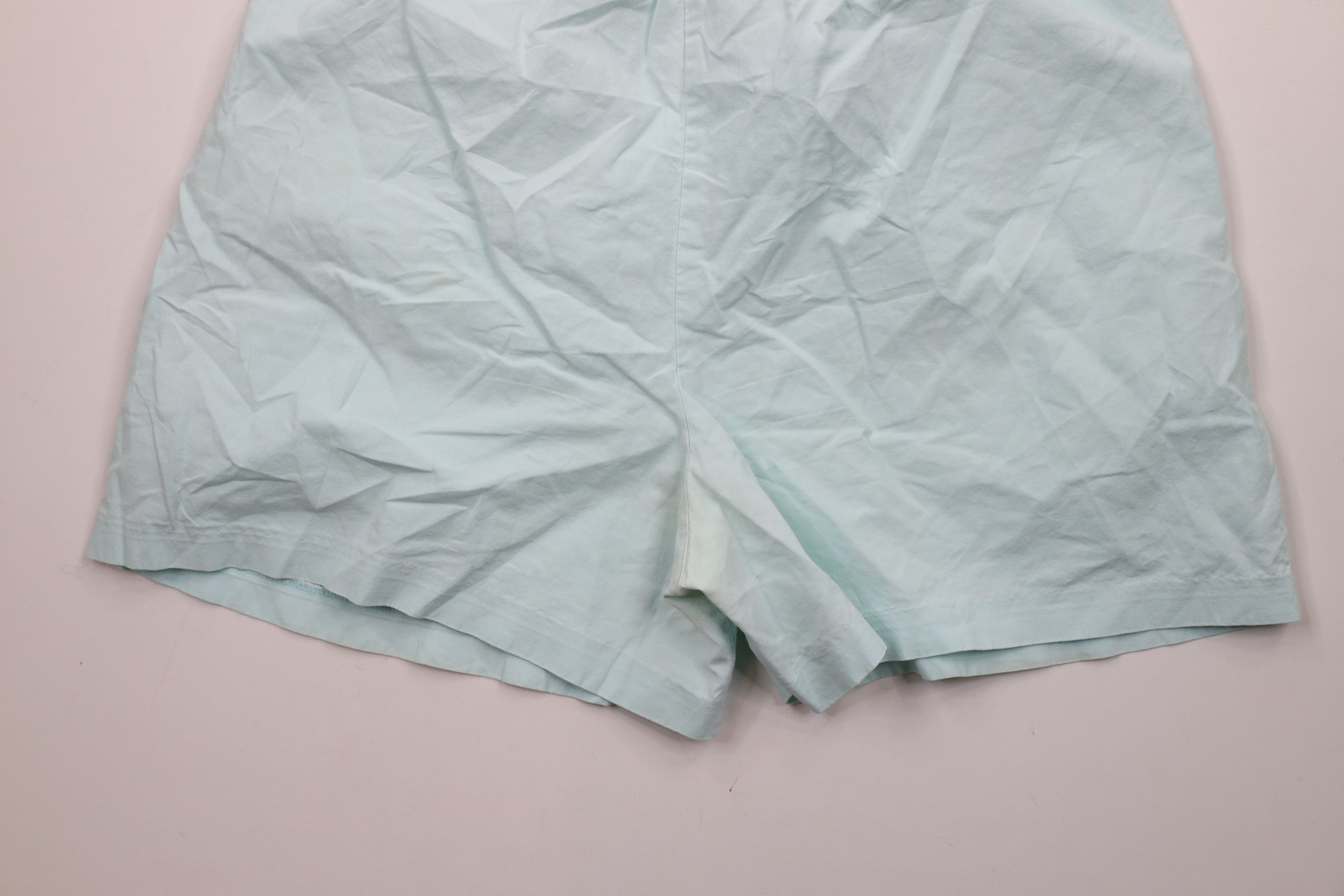 Vintage Vintage 90s Streetwear Tie Front Bermuda Shorts Light Blue Size 38" / US 16 / IT 52 - 10 Thumbnail