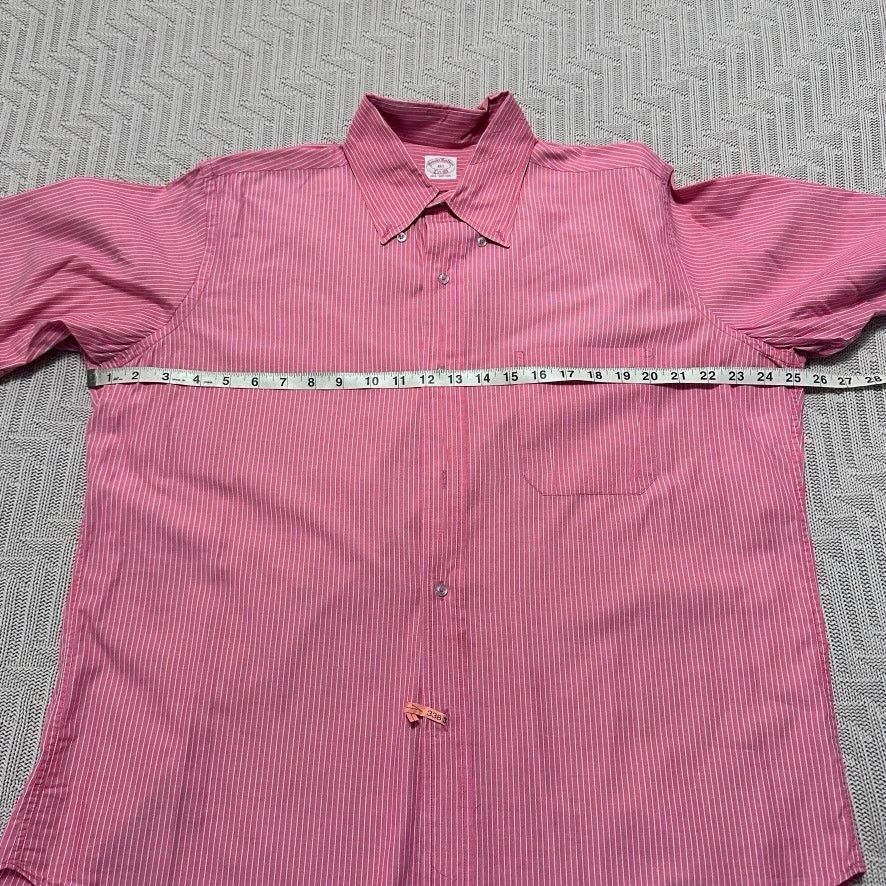 Brooks Brothers Vintage Brooks Brothers pink striped button down size 16.5 Size US L / EU 52-54 / 3 - 6 Thumbnail